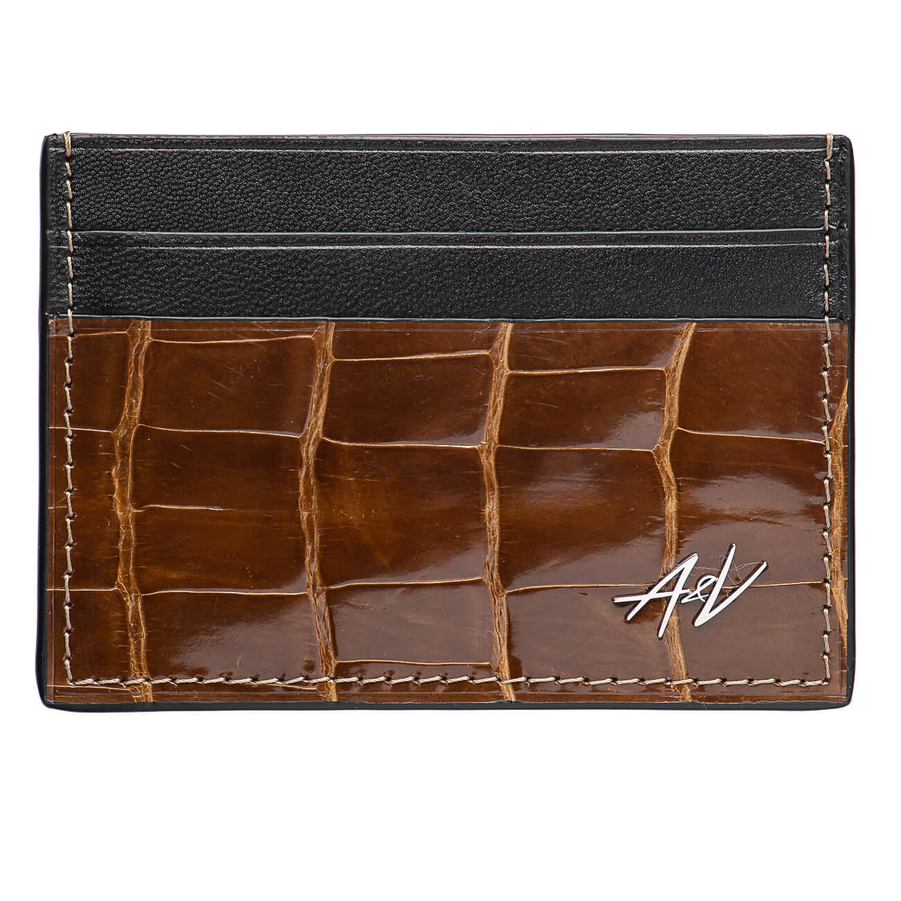 Card Holder in Alligator