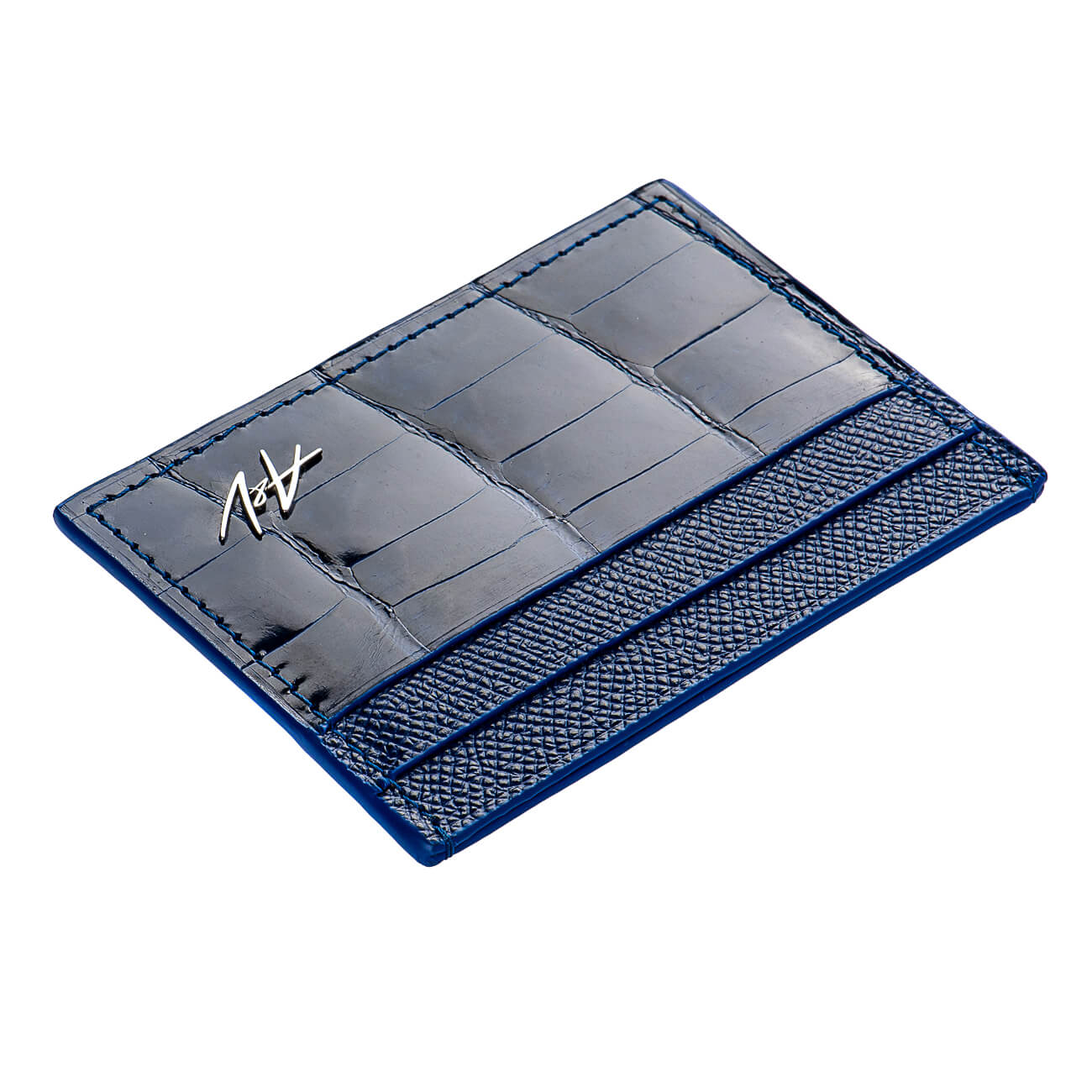CARD HOLDER ALLIGATOR LACQUER ELECTRIC