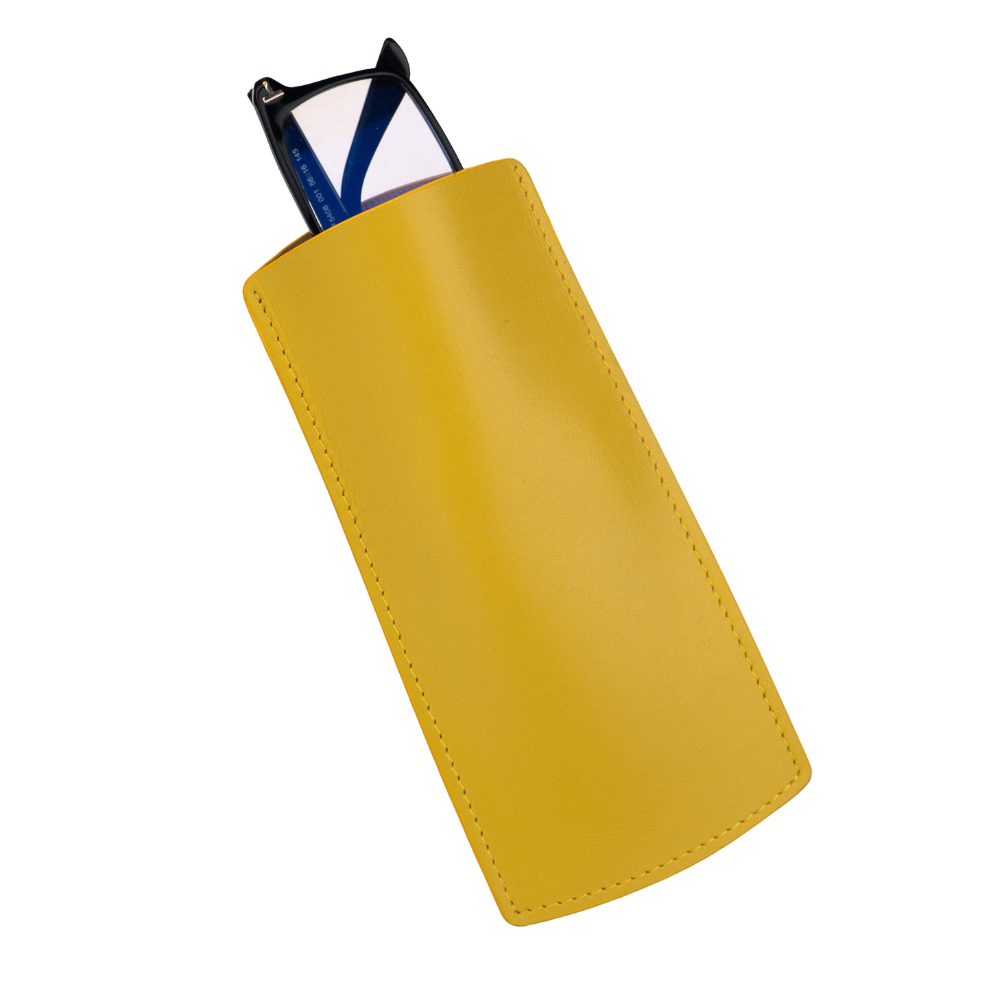 GLASSES CASE SMOOTH YELLOW SMALL