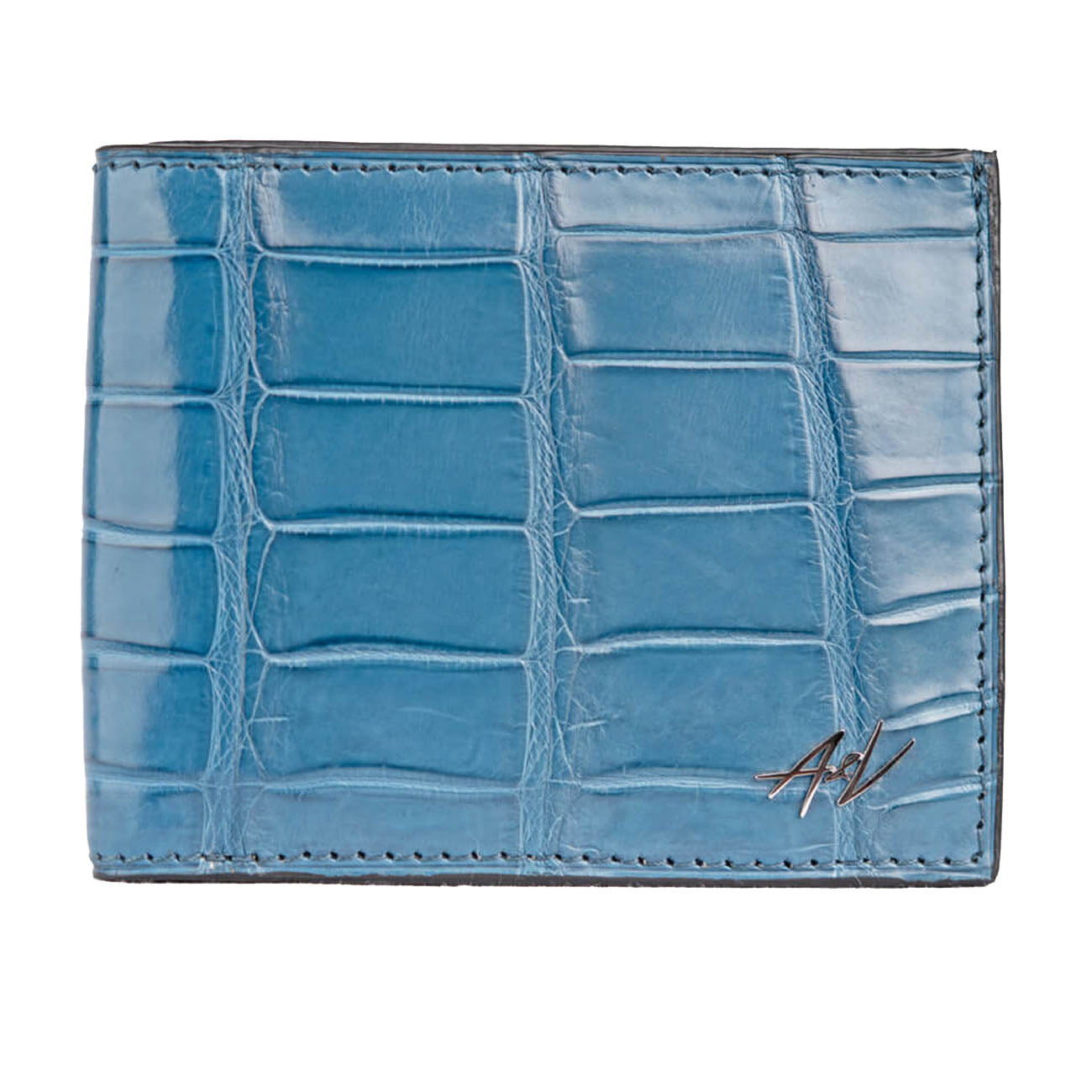 WALLET ALLIGATOR BLUE