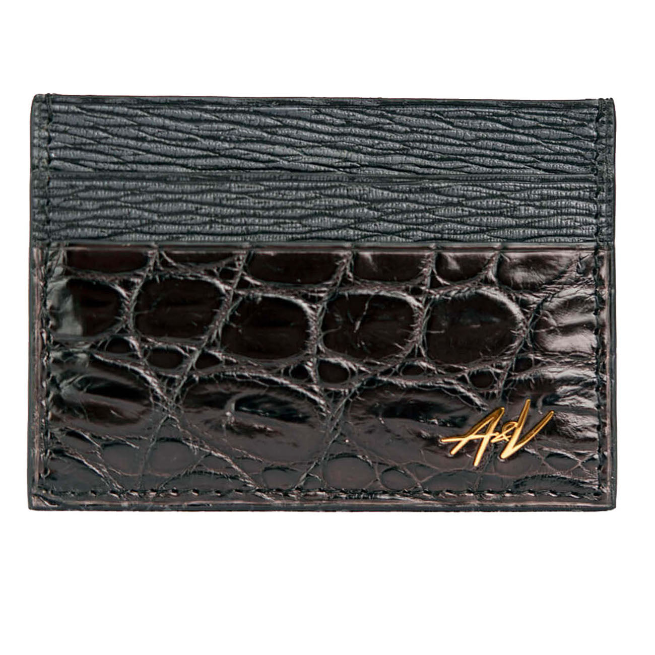 Card Holder in Alligator