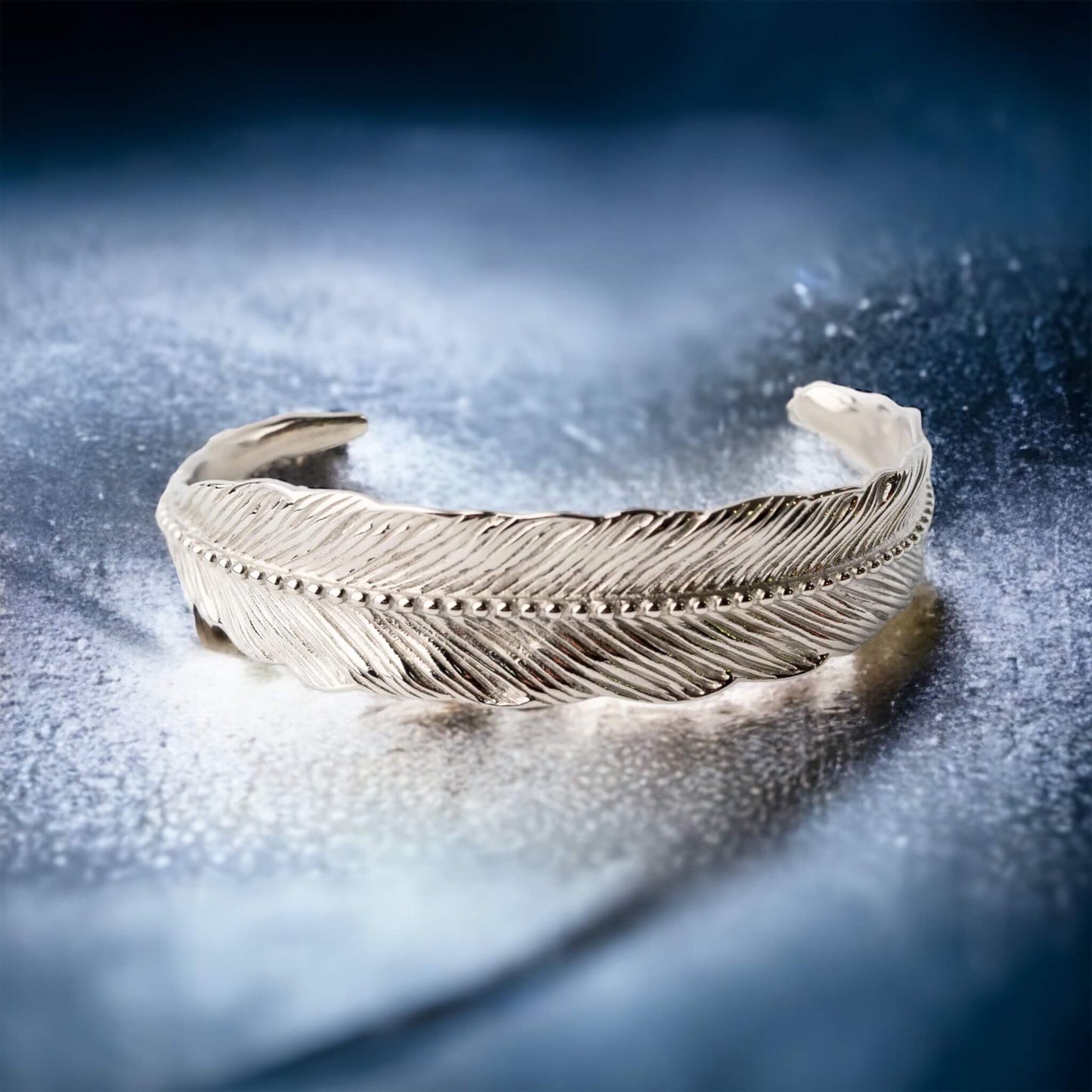 BRACELET FEATHER SILVER