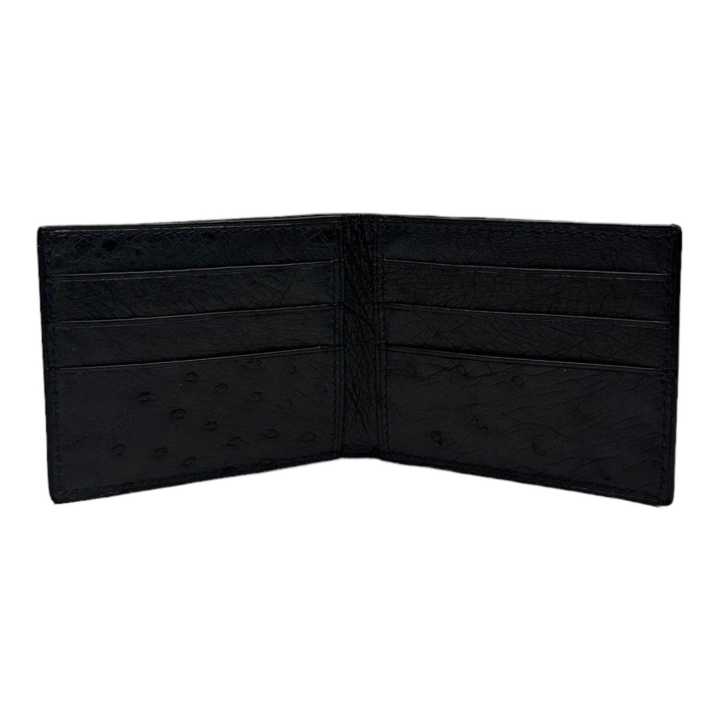 WALLET OSTRICH LEATHER POLO BLUE