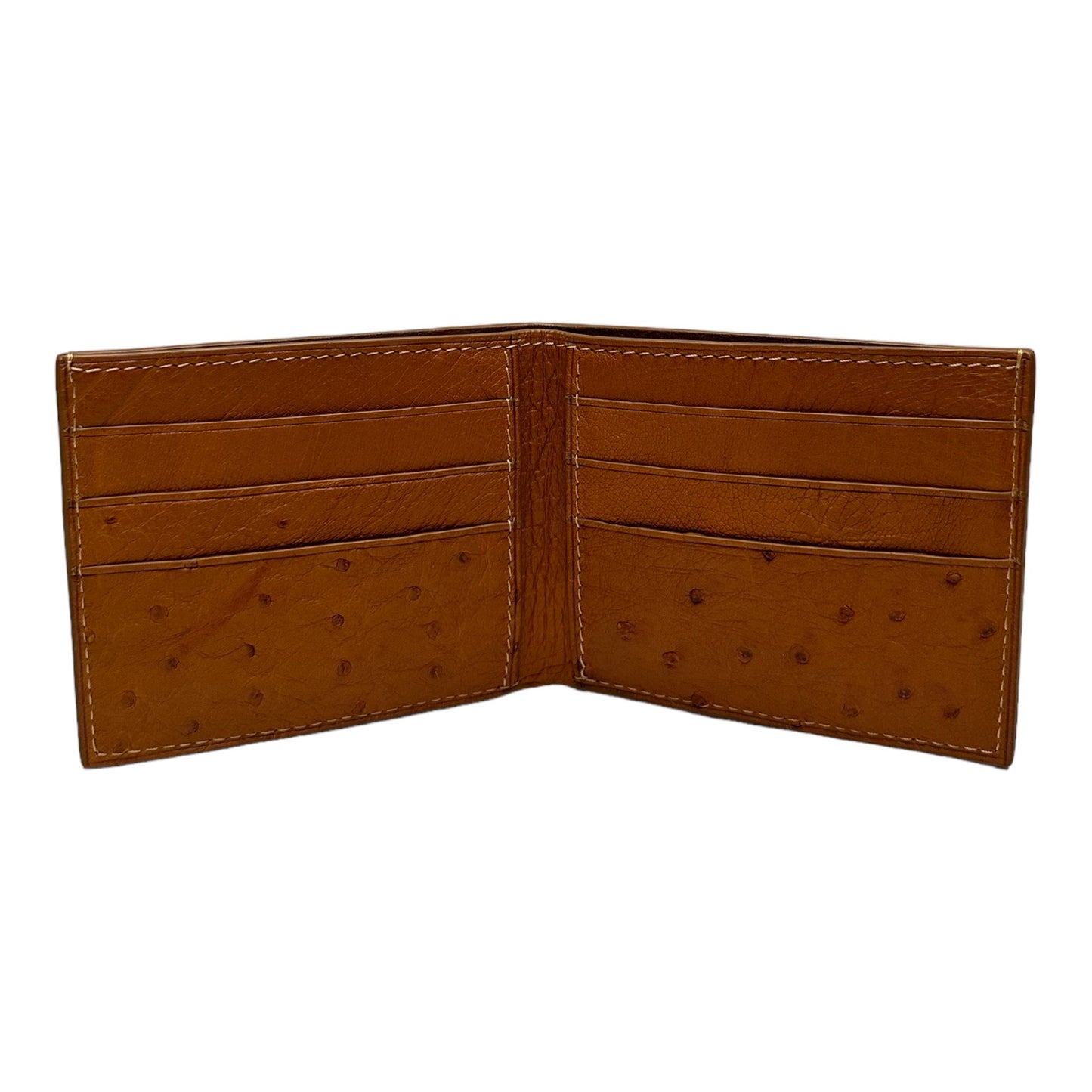 WALLET OSTRICH LEATHER AUTUMN ORANGE