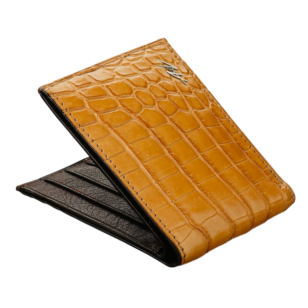 Bi-fold Wallet In Alligator