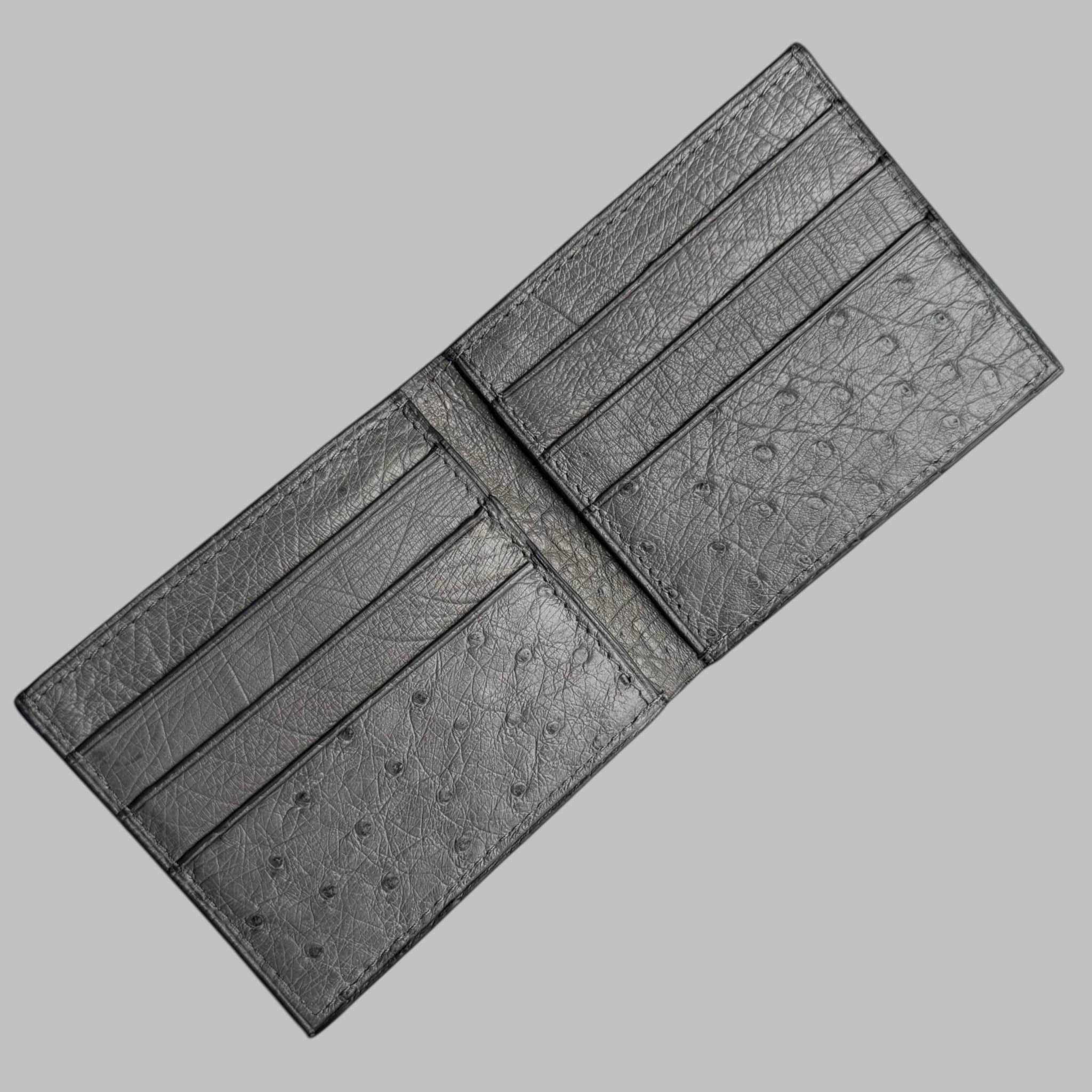 Bi-fold Wallet In Ostrich