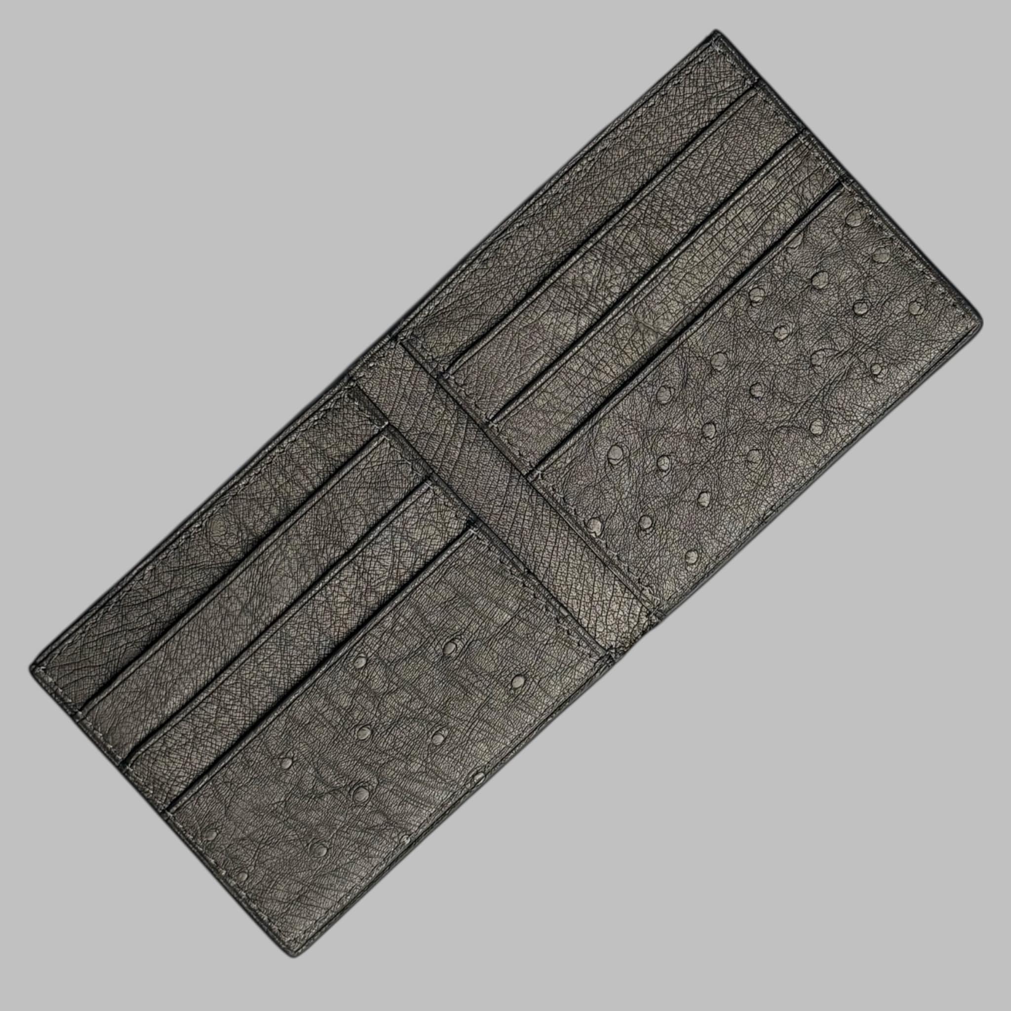 Bi-fold Wallet In Ostrich