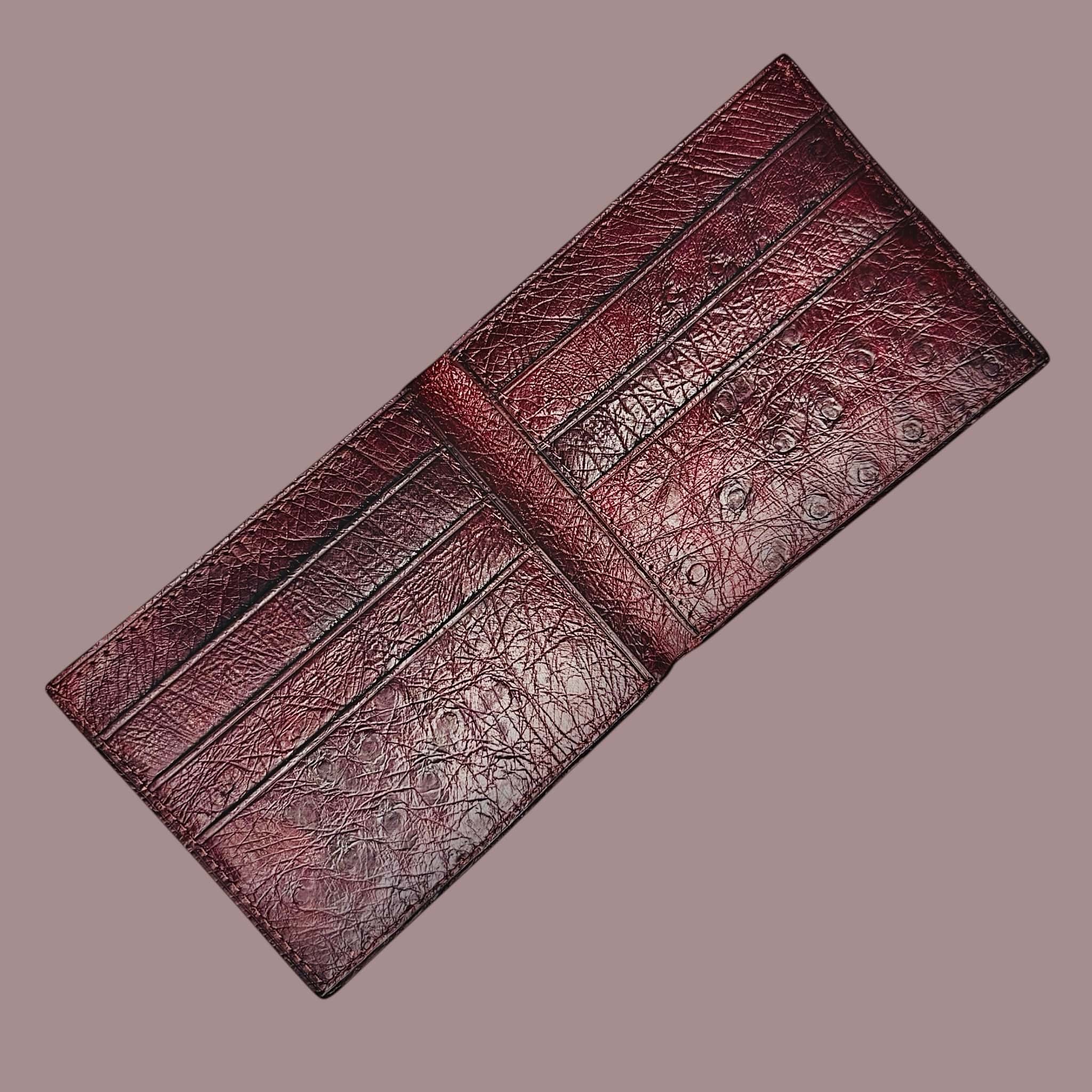 Bi-fold Wallet In Ostrich