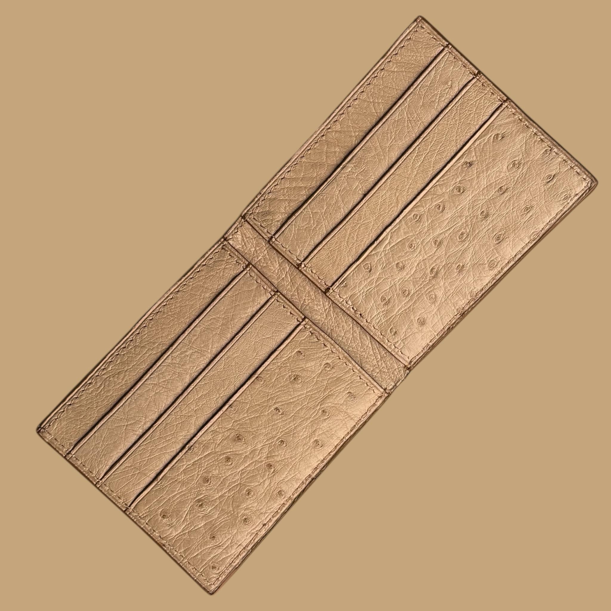 Bi-fold Wallet In Ostrich