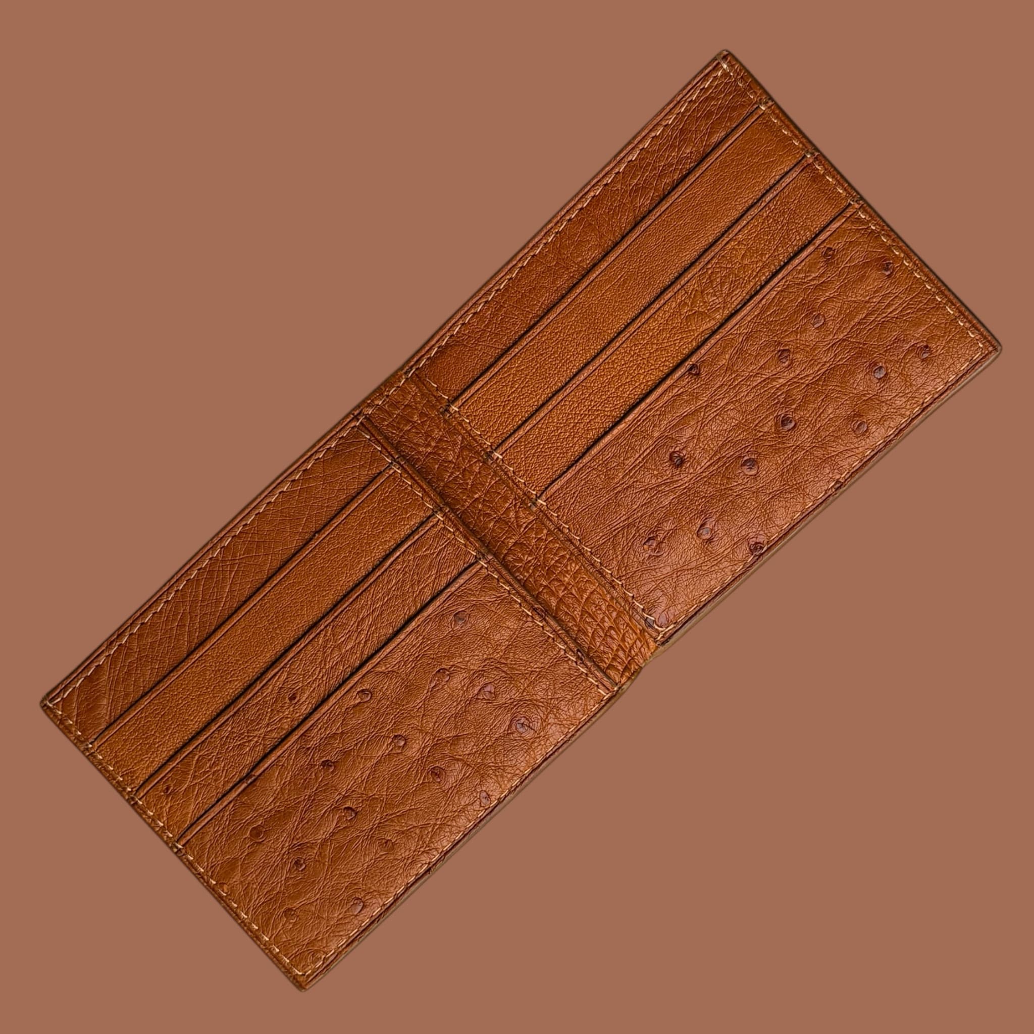 Bi-fold Wallet In Ostrich