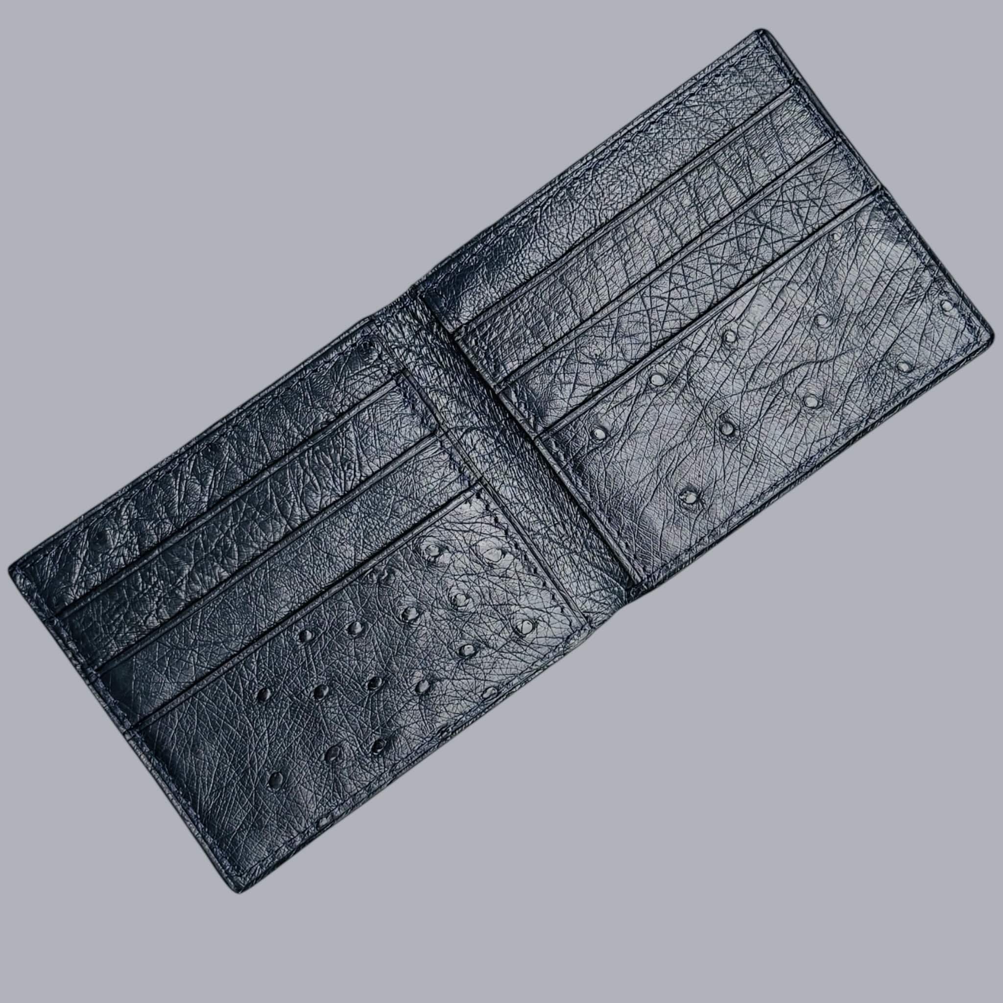 Bi-fold Wallet In Ostrich