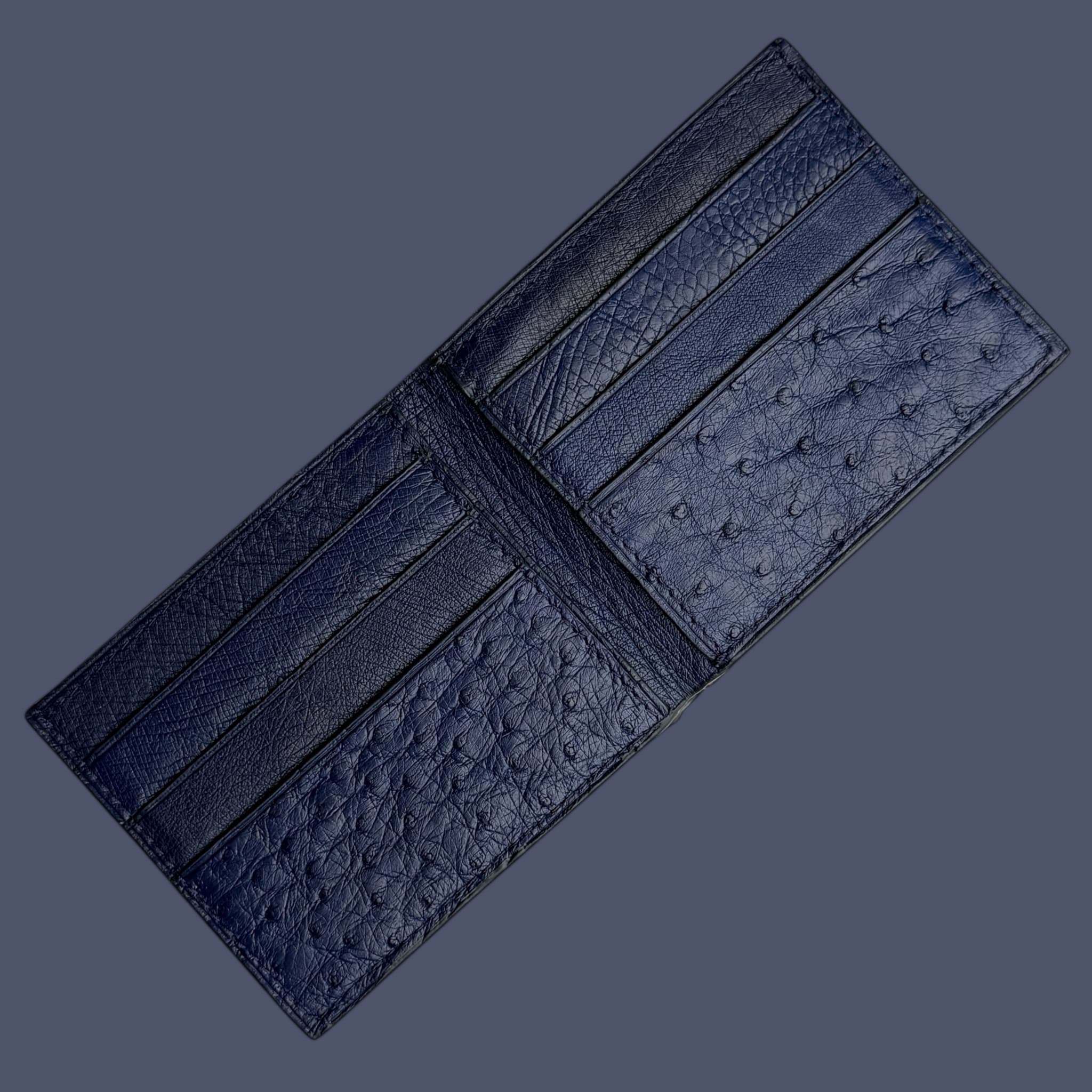 Bi-fold Wallet In Ostrich