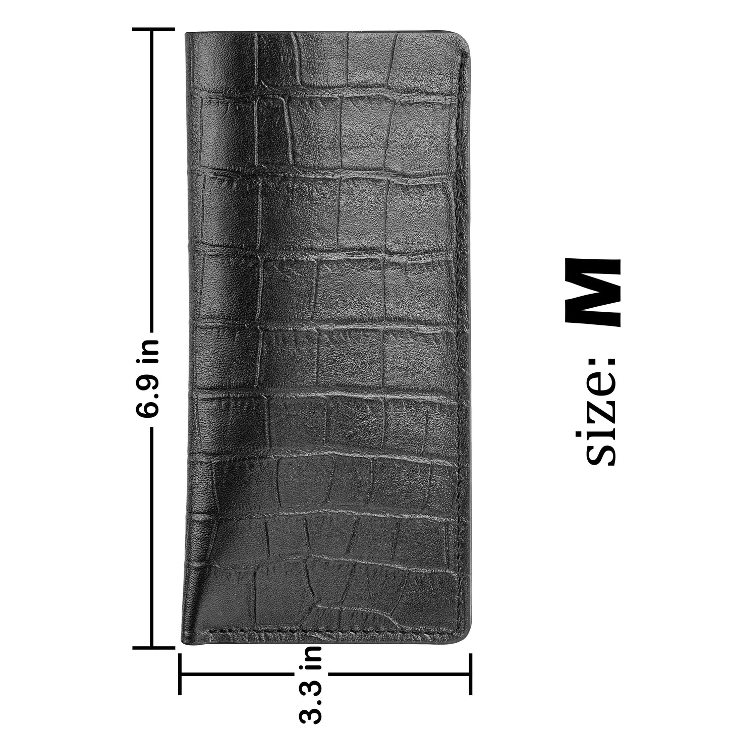 GLASSES CASE ALLIGATOR LATTE MEDIUM