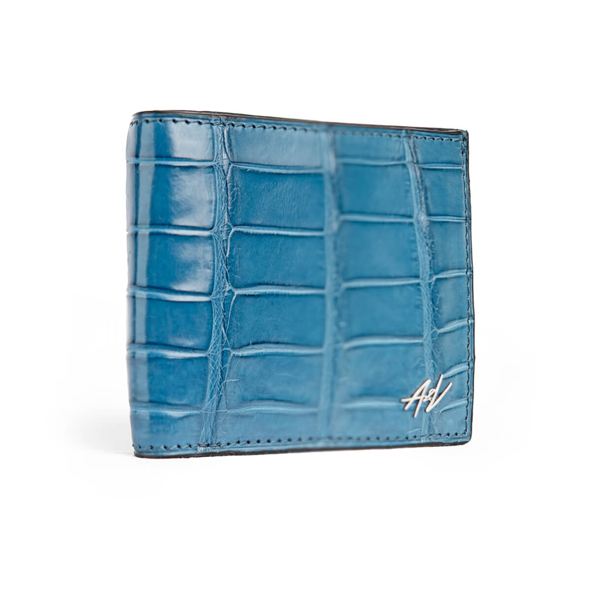 WALLET ALLIGATOR BLUE
