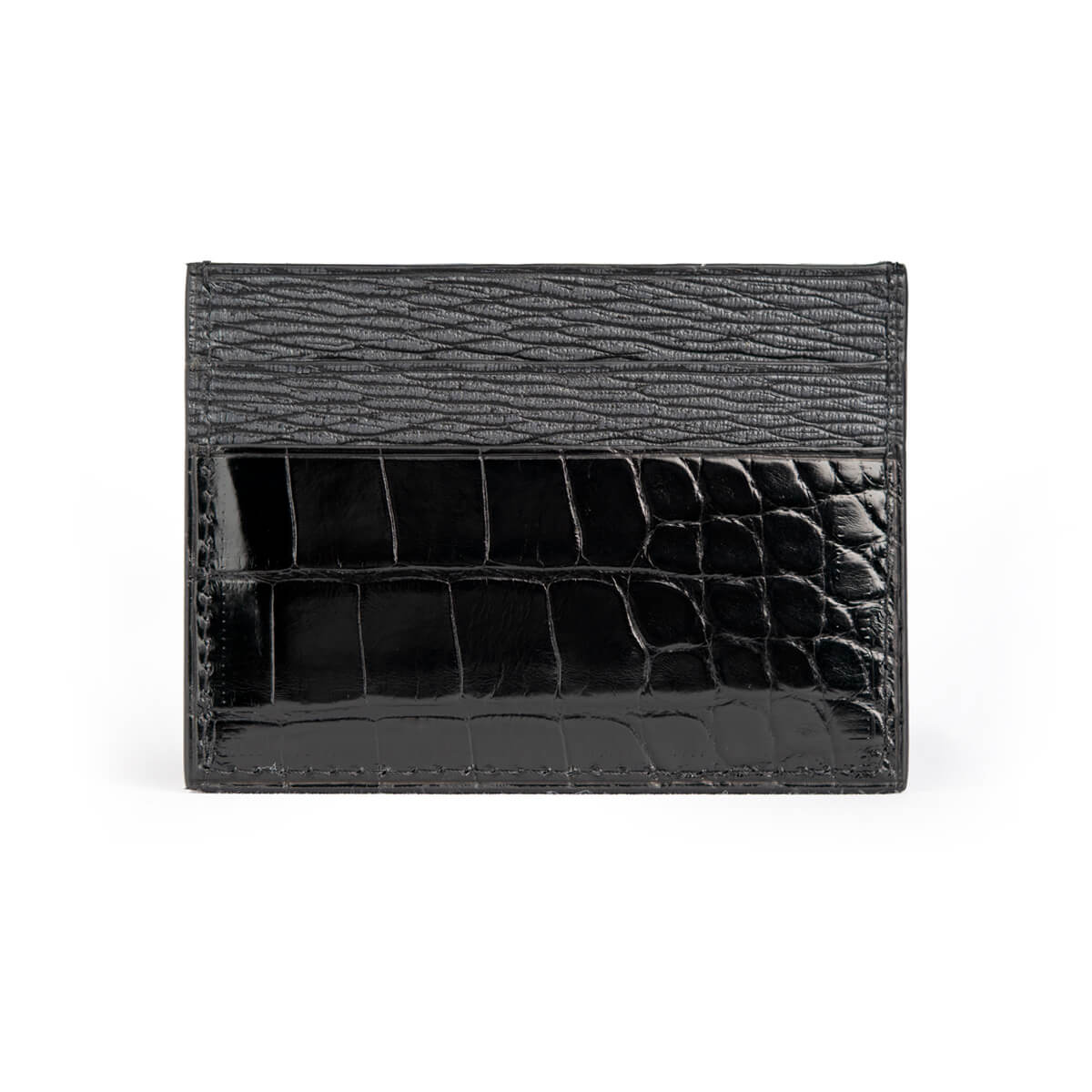 CARD HOLDER ALLIGATOR HOLDER BLACK