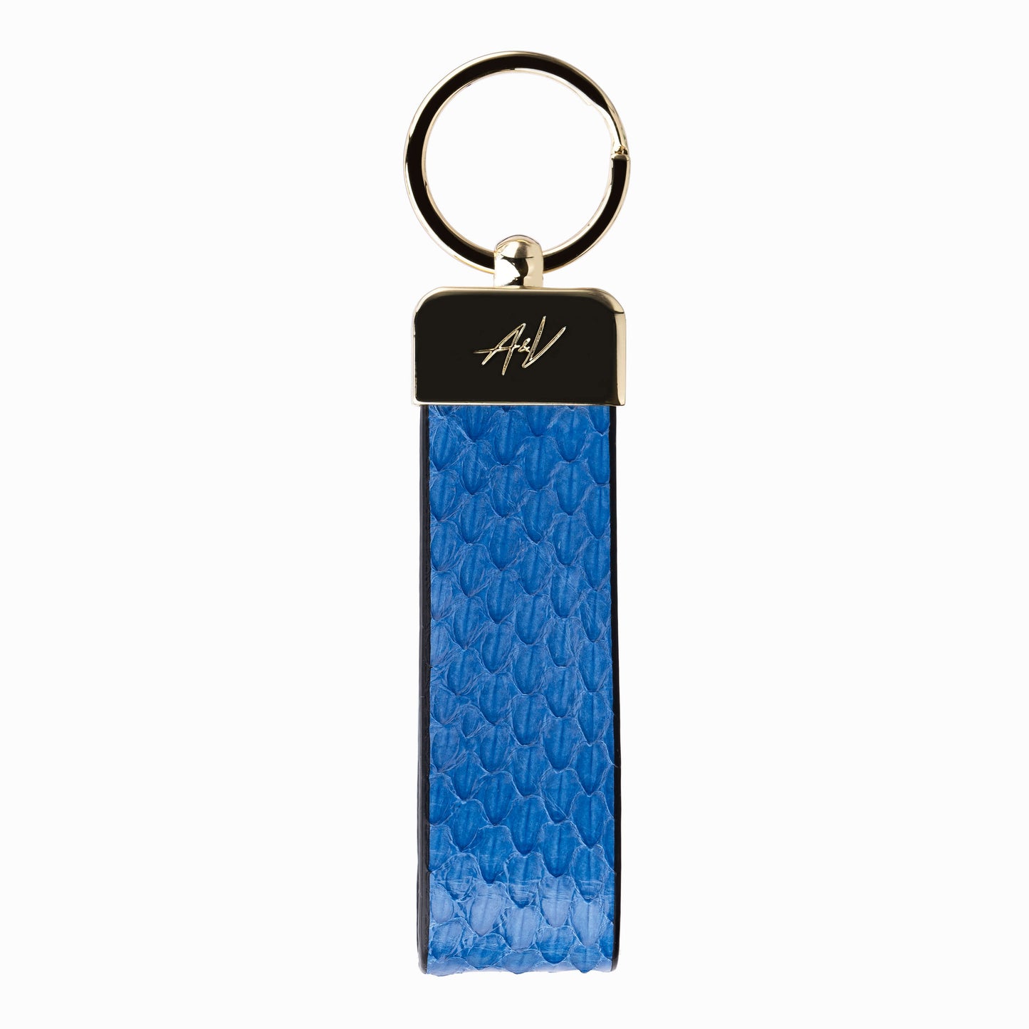 KEYCHAIN METALLIQUE BRILLIANT BLUE