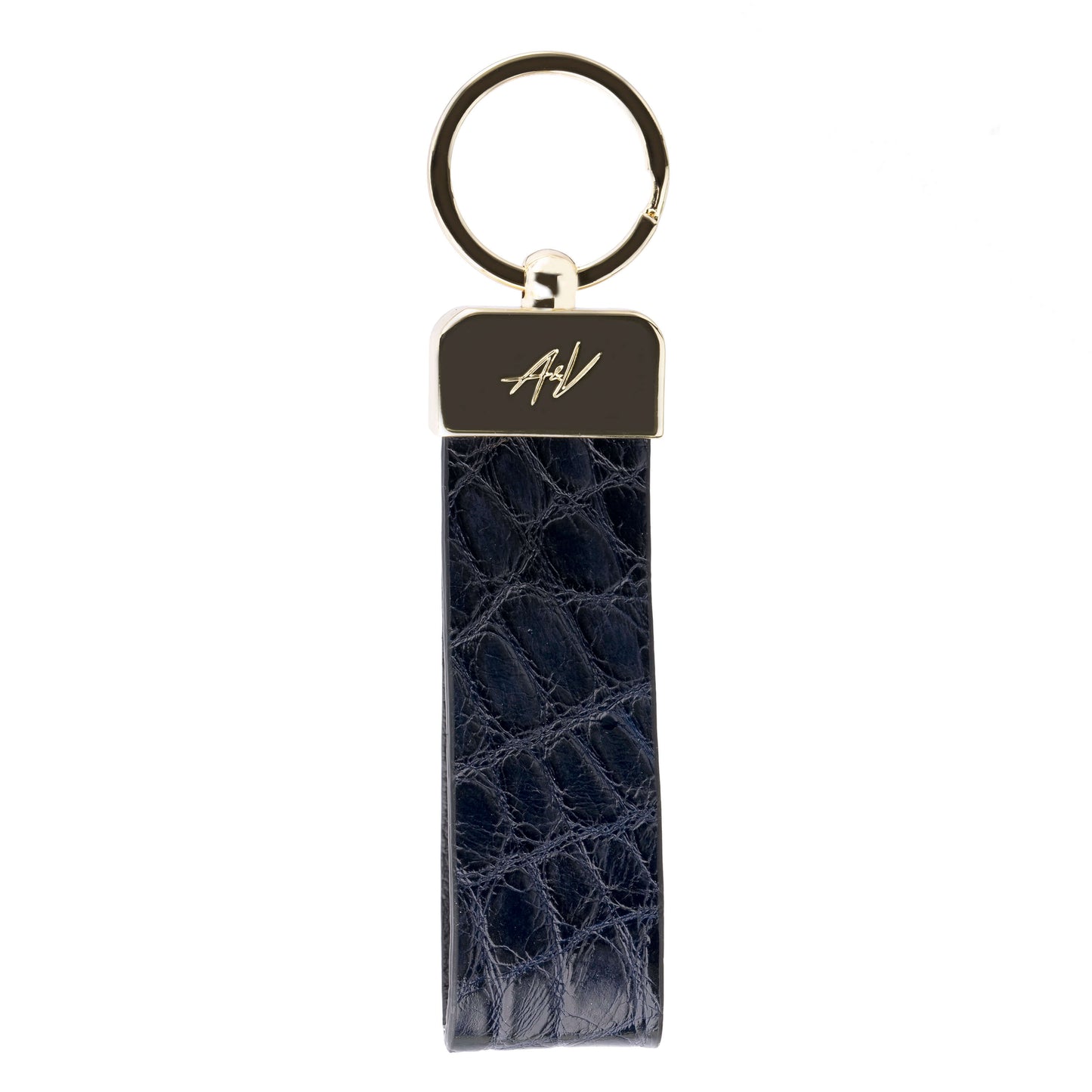 KEYCHAIN METALLIQUE NAVY