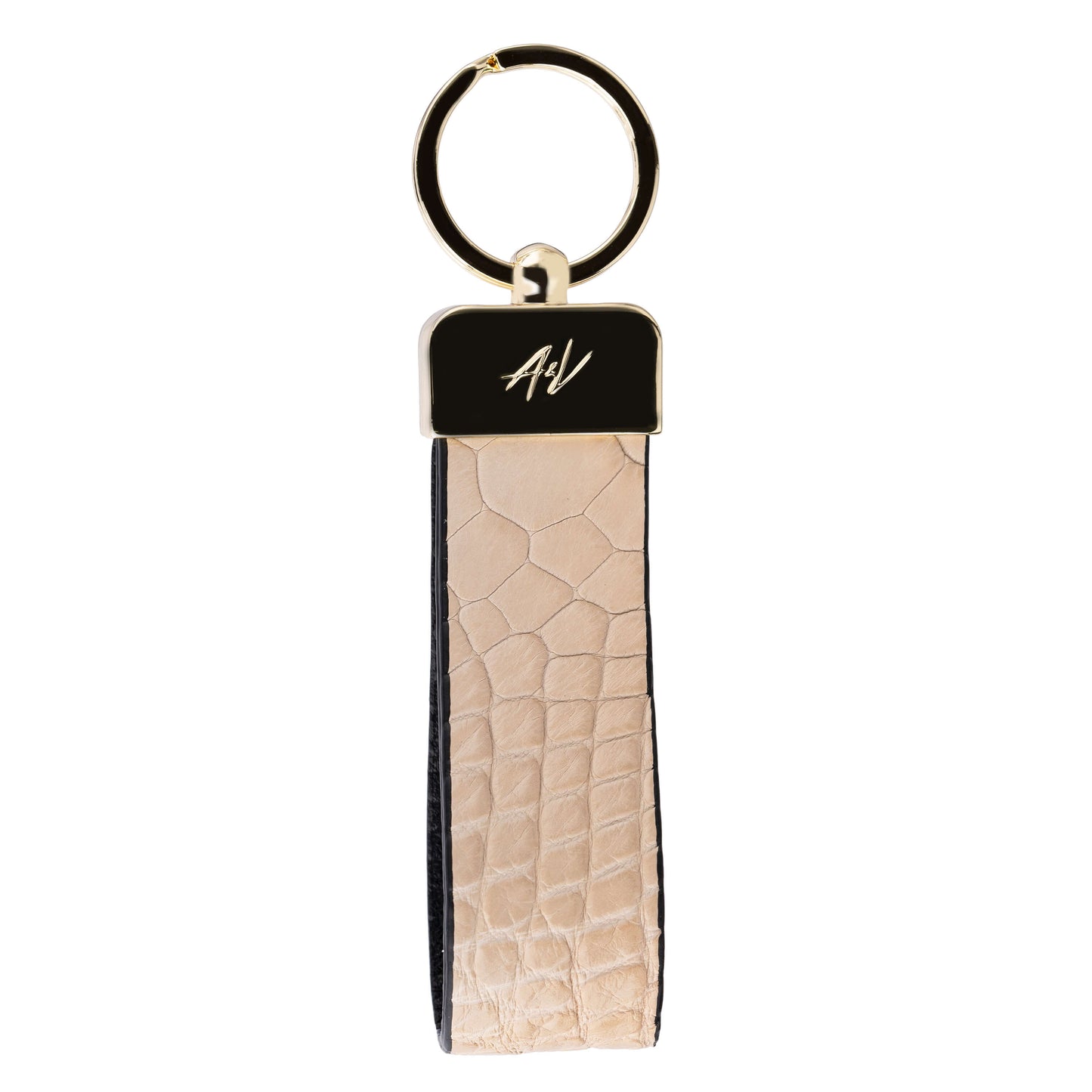 KEYCHAIN METALLIQUE BLANCHED ALMOND