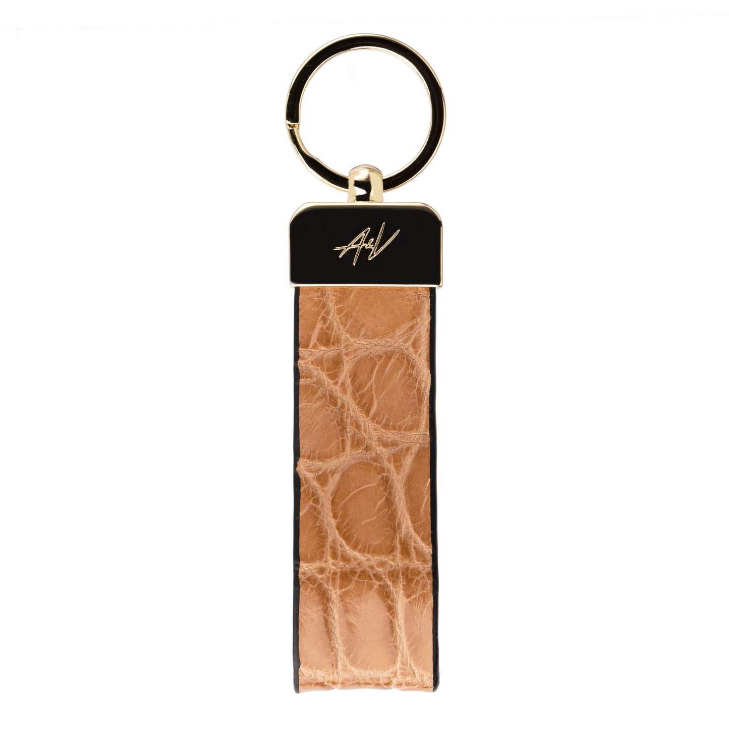 KEYCHAIN METALLIQUE CLASSIC CARAMEL
