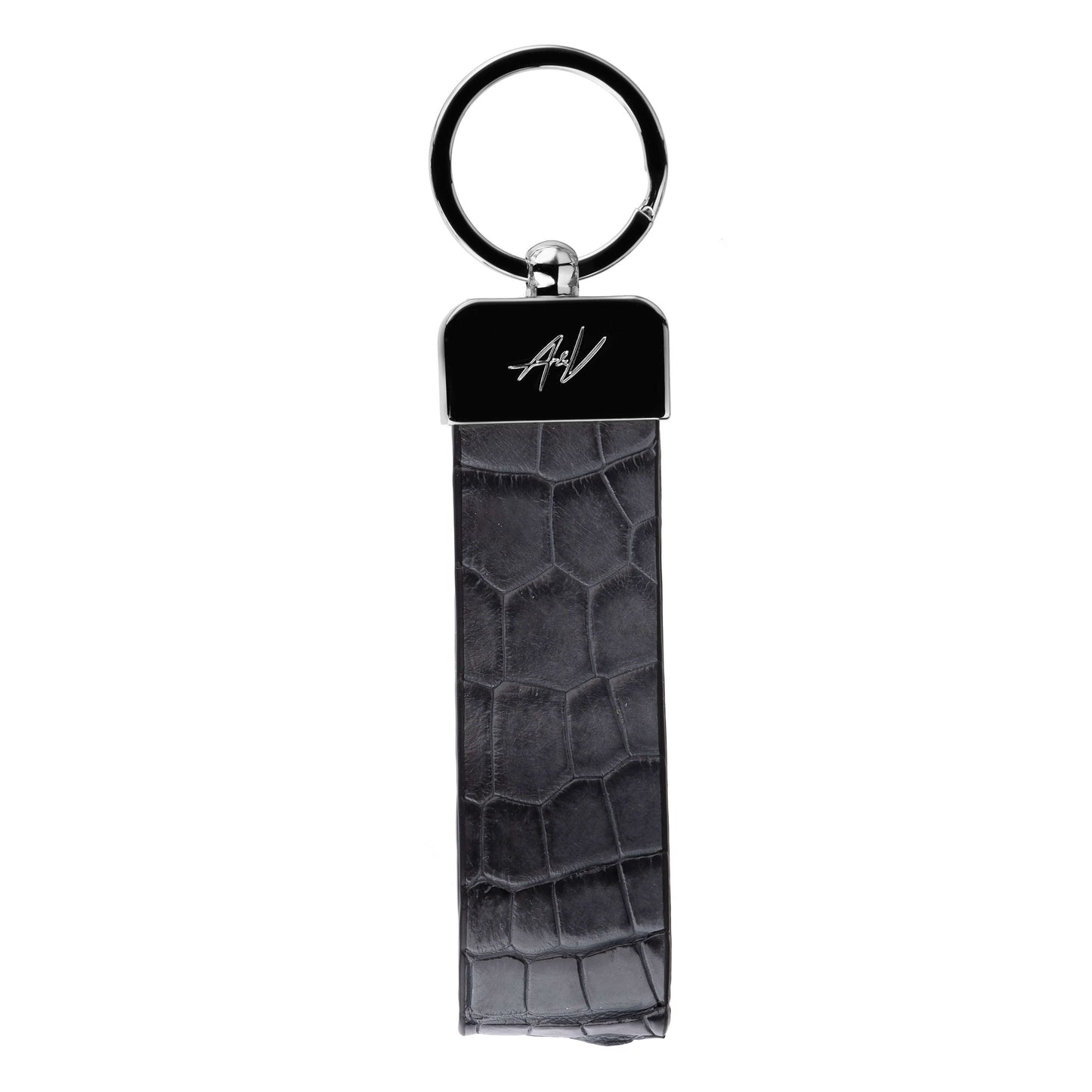 KEYCHAIN METALLIQUE WOLF GRAY