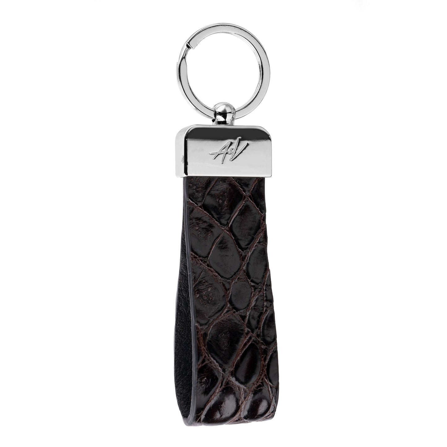 KEYCHAIN METALLIQUE CLASSIC BROWN