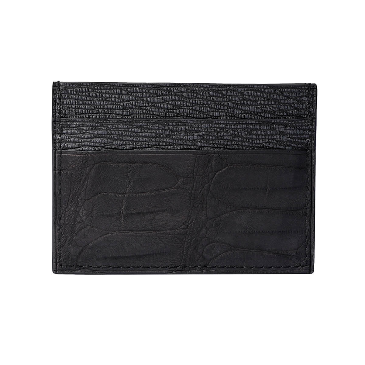 CARD HOLDER ALLIGATOR BLACK TOP