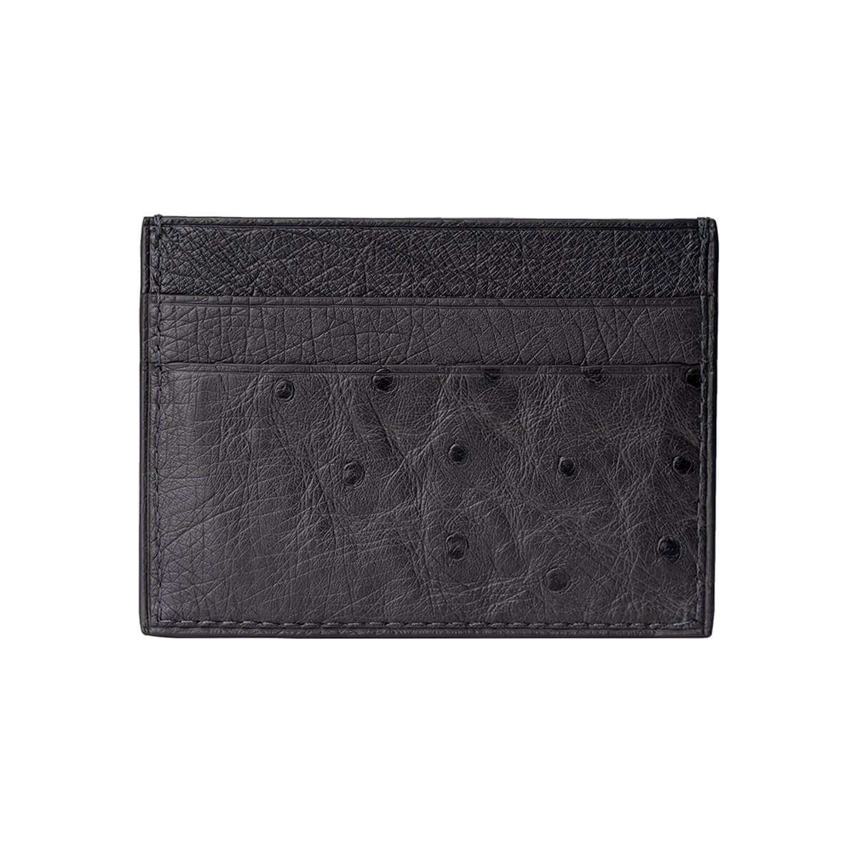 CARD HOLDER OSTRICH LEATHER MIDNIGHT DREAM