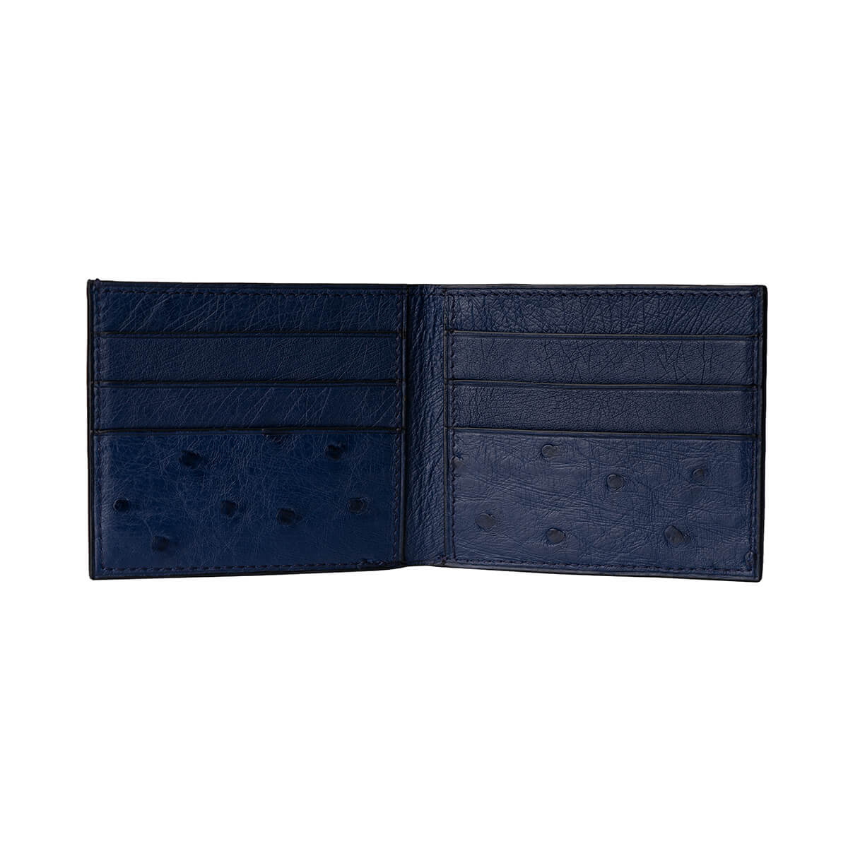 WALLET OSTRICH LEATHER BOLD BLUE