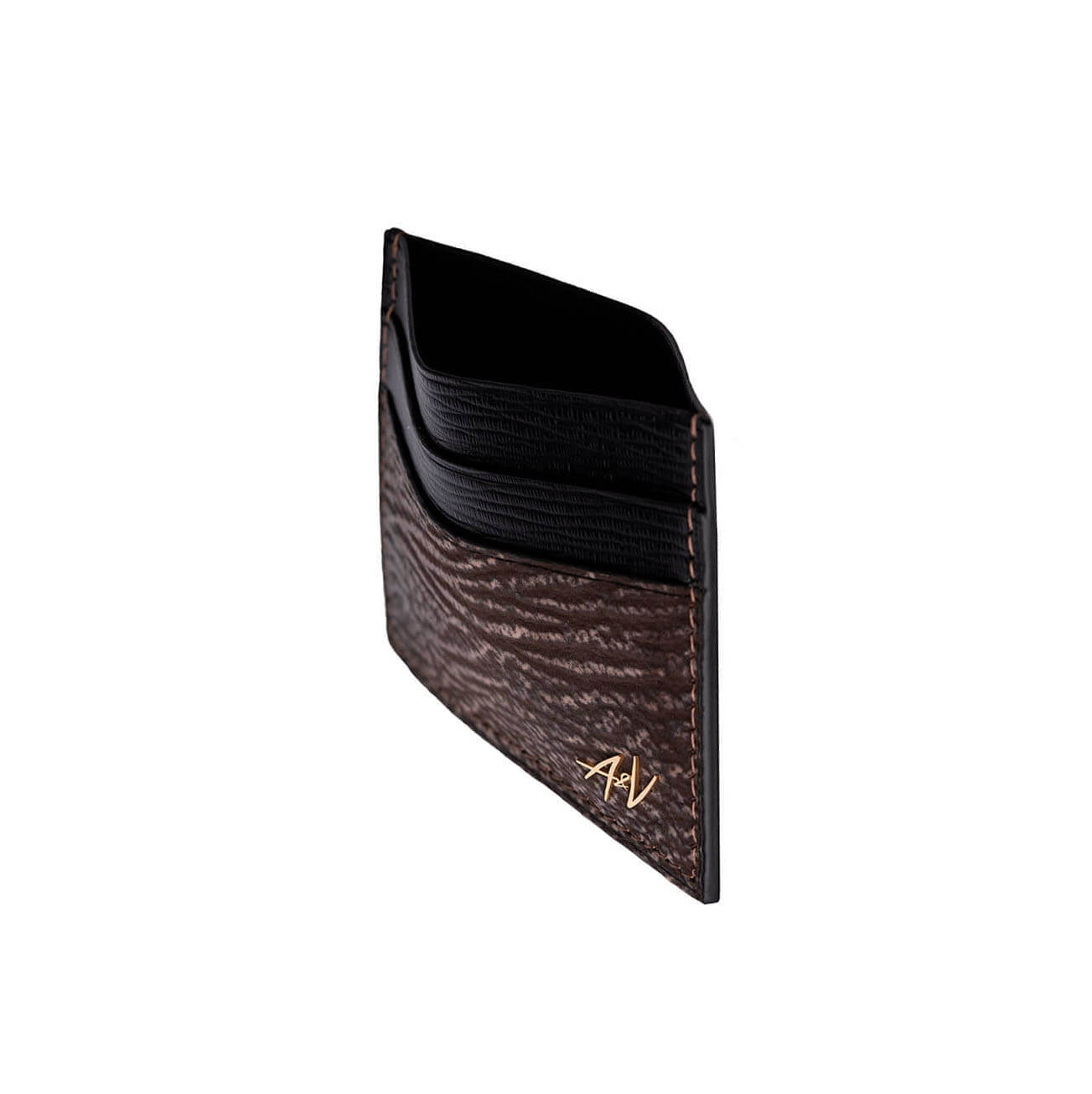 CARD HOLDER SHARK COCOA BROWN