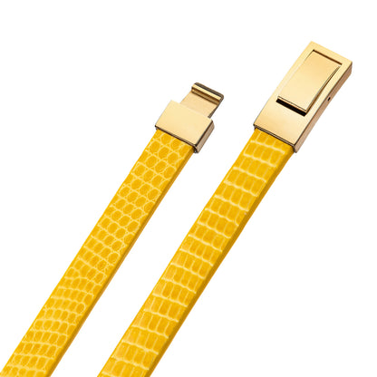 Bracelet Latch - Lizard "YELLOW ROSES" Gold