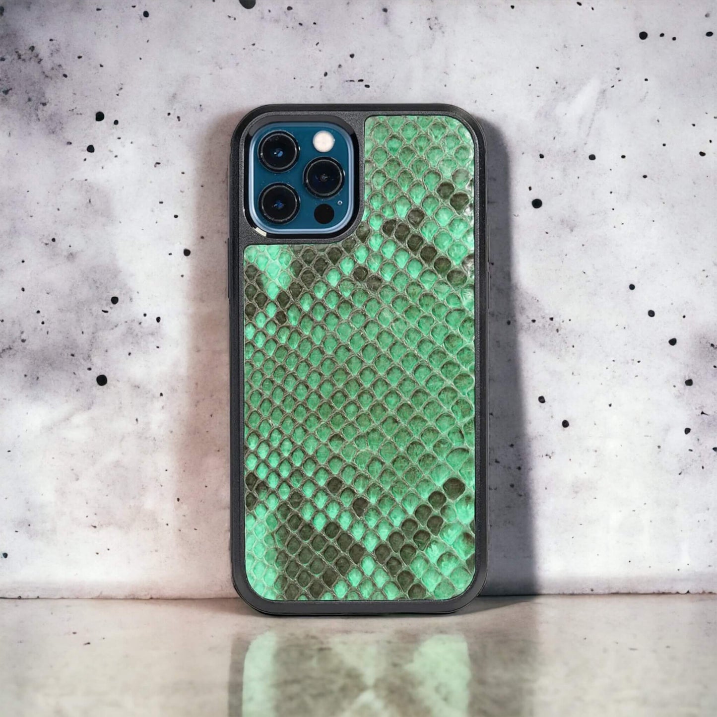 IPHONE 12 CASES PYTHON KELLY GREEN
