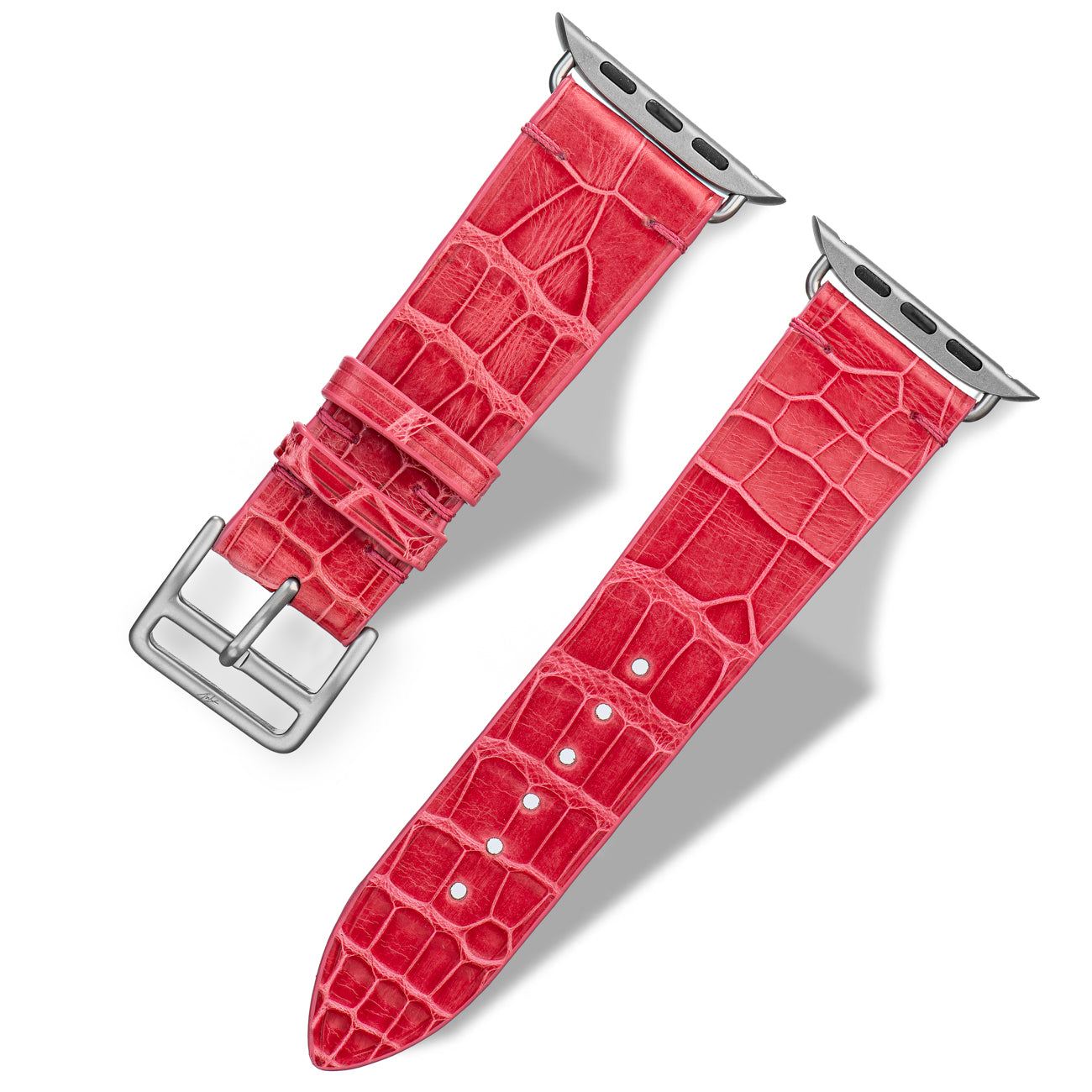 Apple Watch Band -  Alligator "RED PINK"