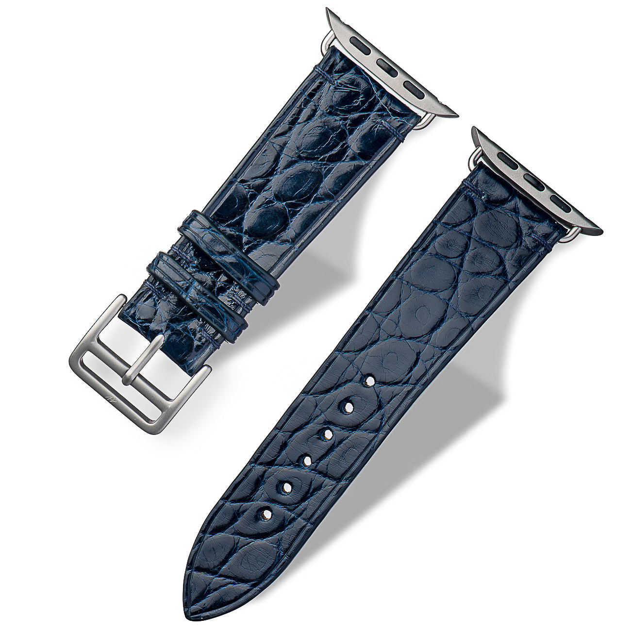 Coral Matte Alligator Apple Watch Band
