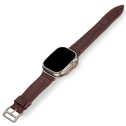 Apple Watch Band - Alligator "BORDEAUX"