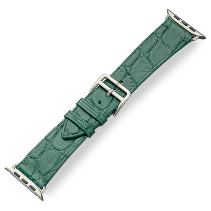 Apple Watch Band - Alligator "DEEP GREEN"