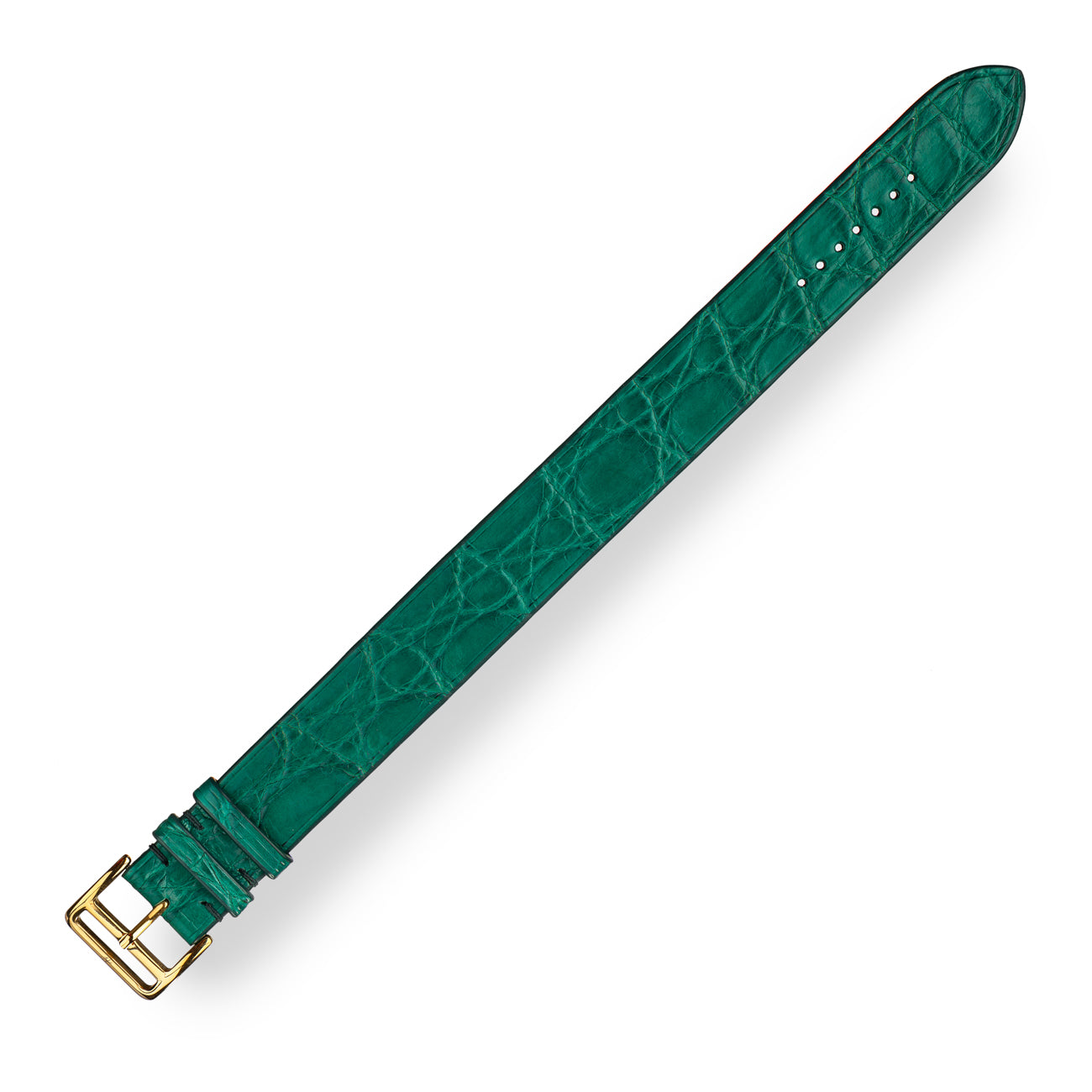 Bracelet Apple - Alligator "HUNTER GREEN" Gold