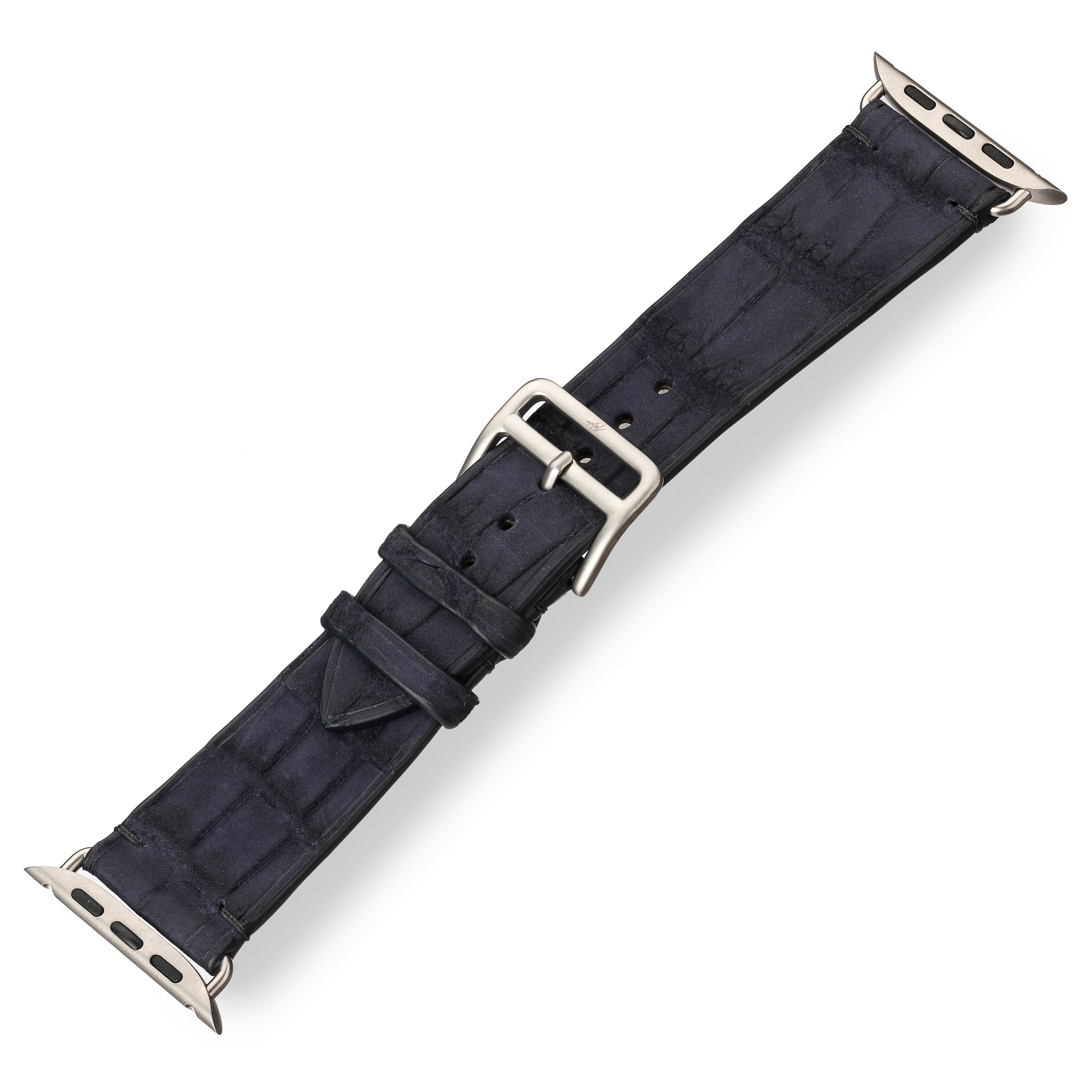 Apple Watch Band - Alligator  "DARK BLUE"