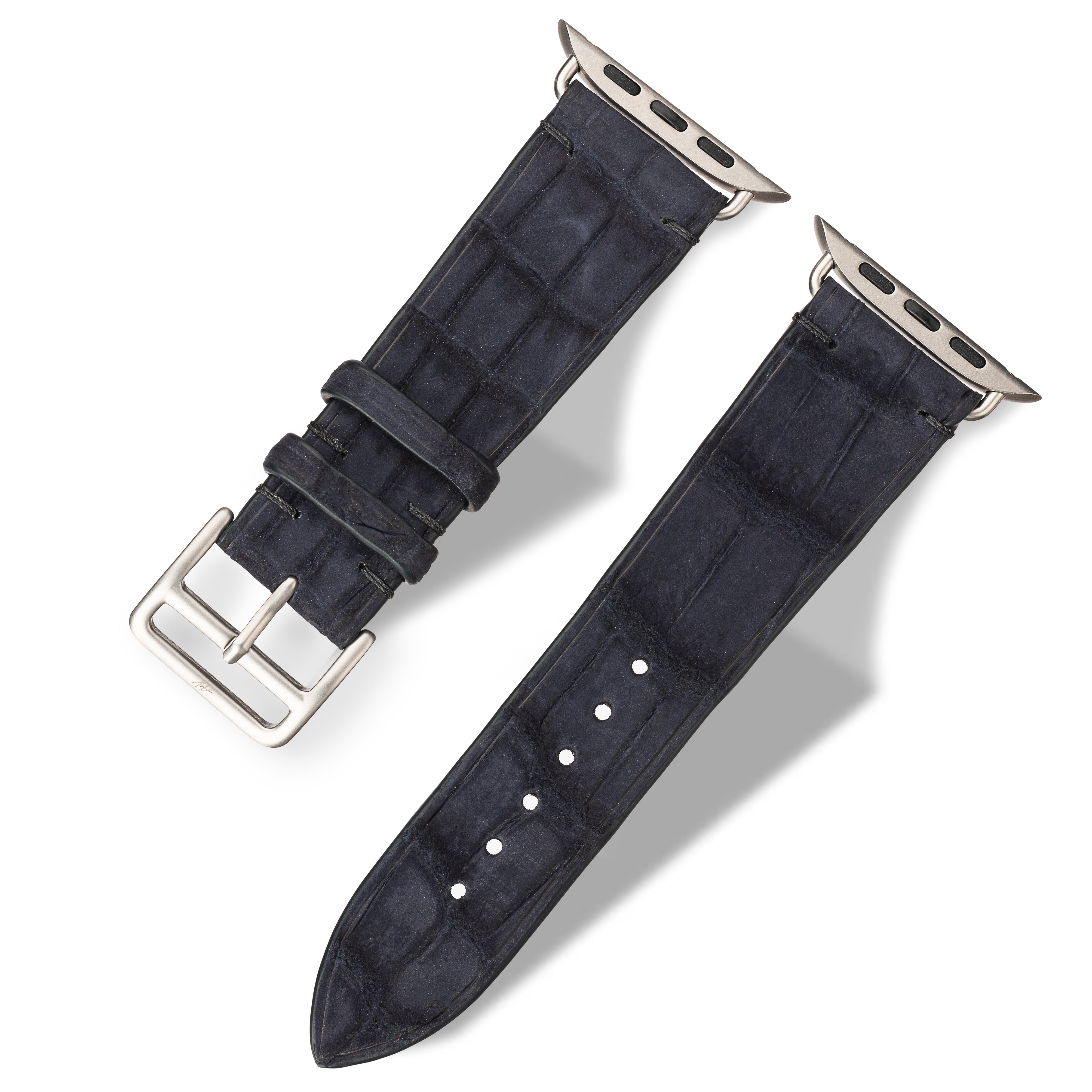 Apple Watch Band - Alligator  "DARK BLUE"