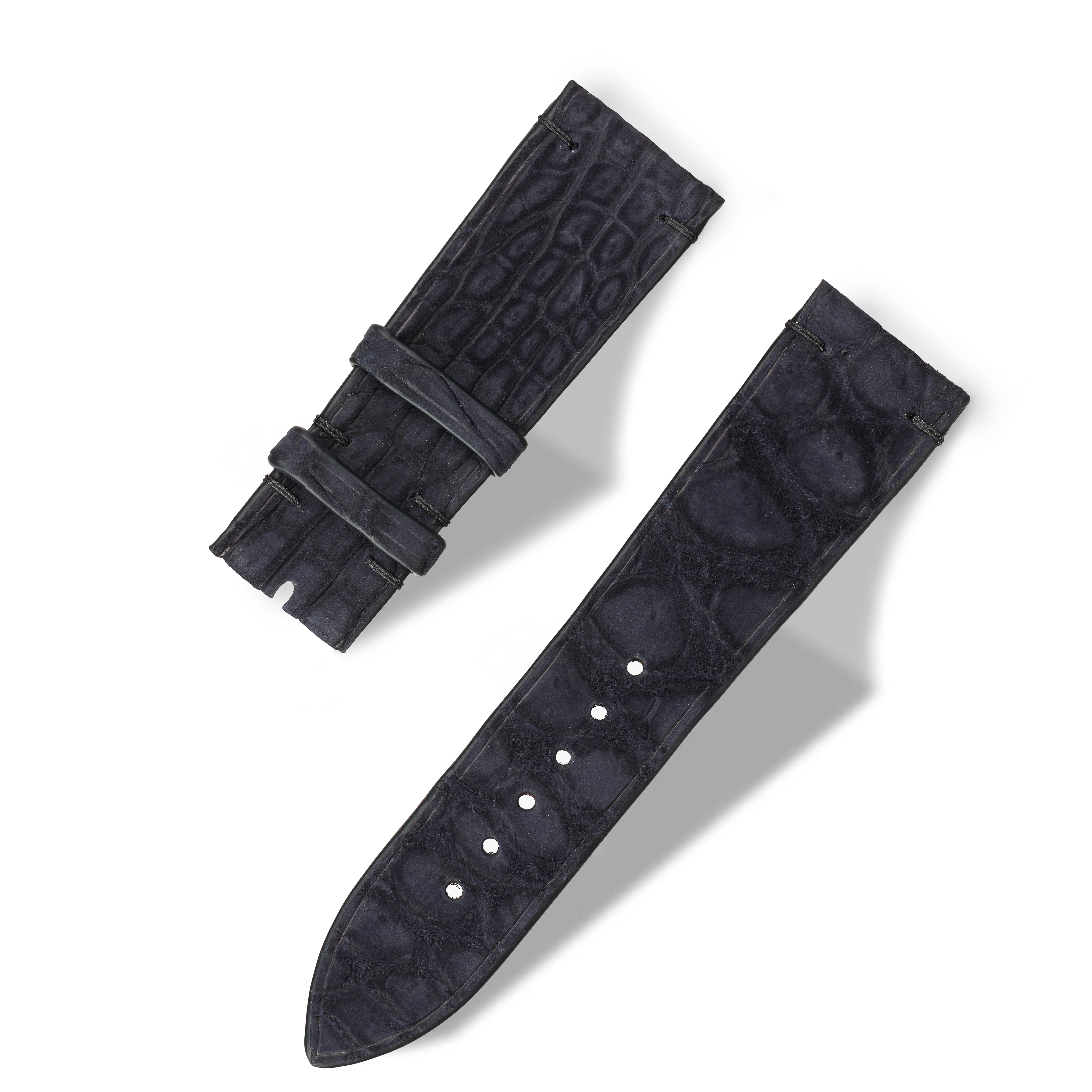 Apple Watch Band - Alligator  "DARK BLUE"