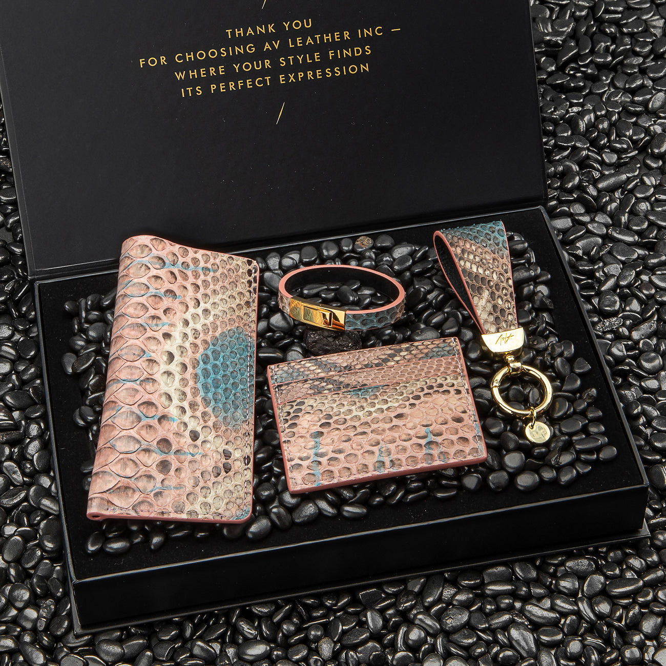 Gift Set - Python "BEIGE & BLUE"