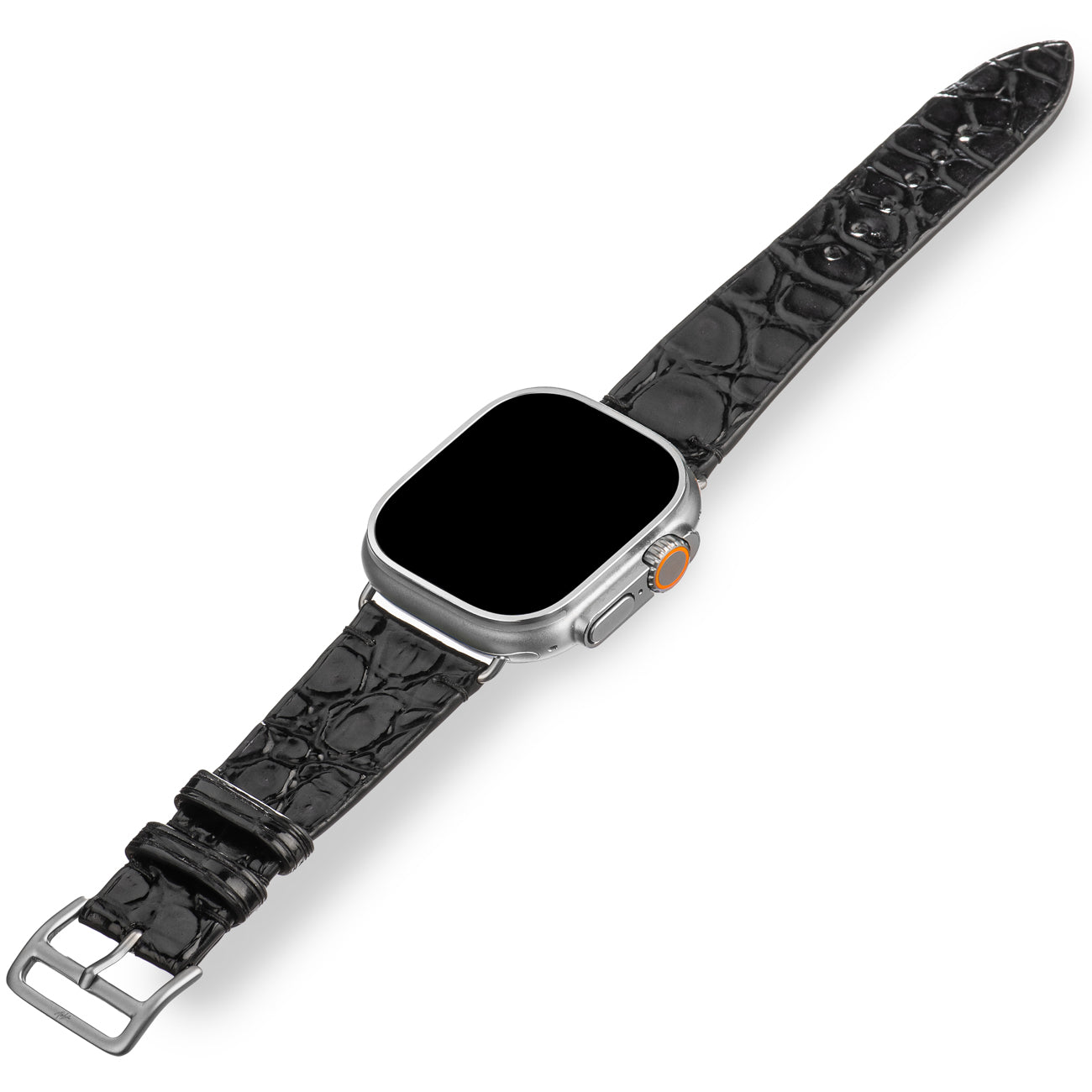 Apple Watch Band -  Alligator "BLACK SHINY"