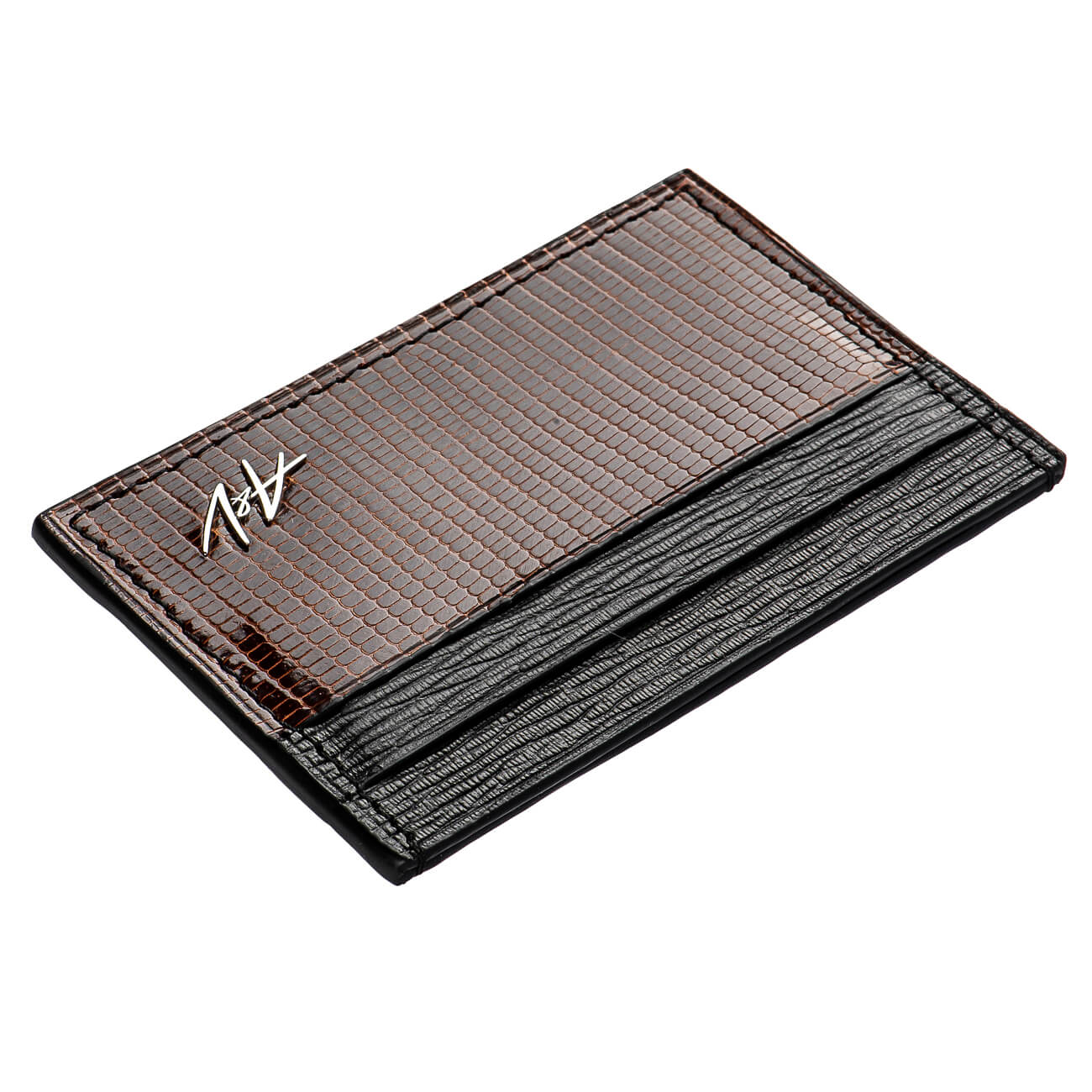 Card Holder in Lizard