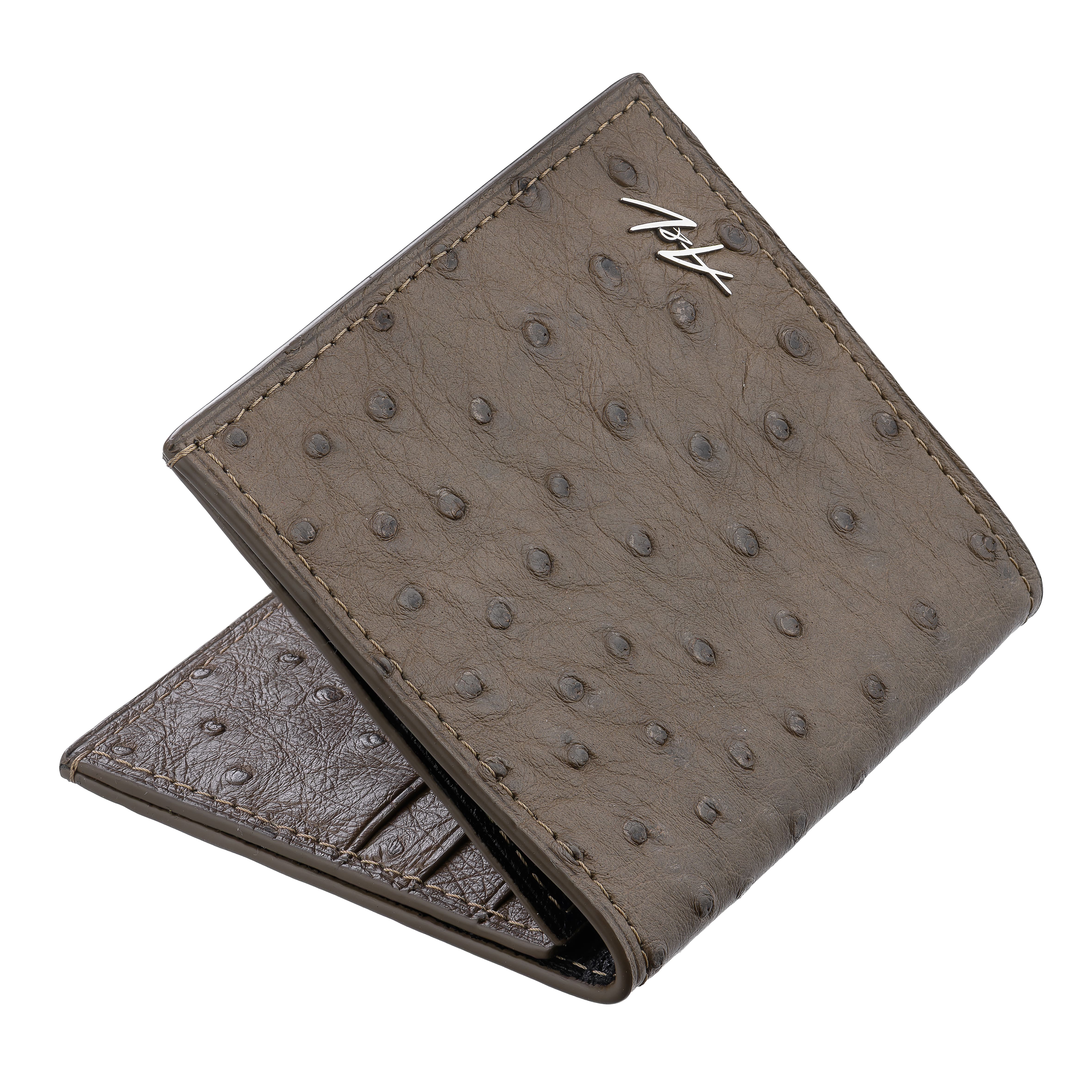 Slim Wallet in Ostrich