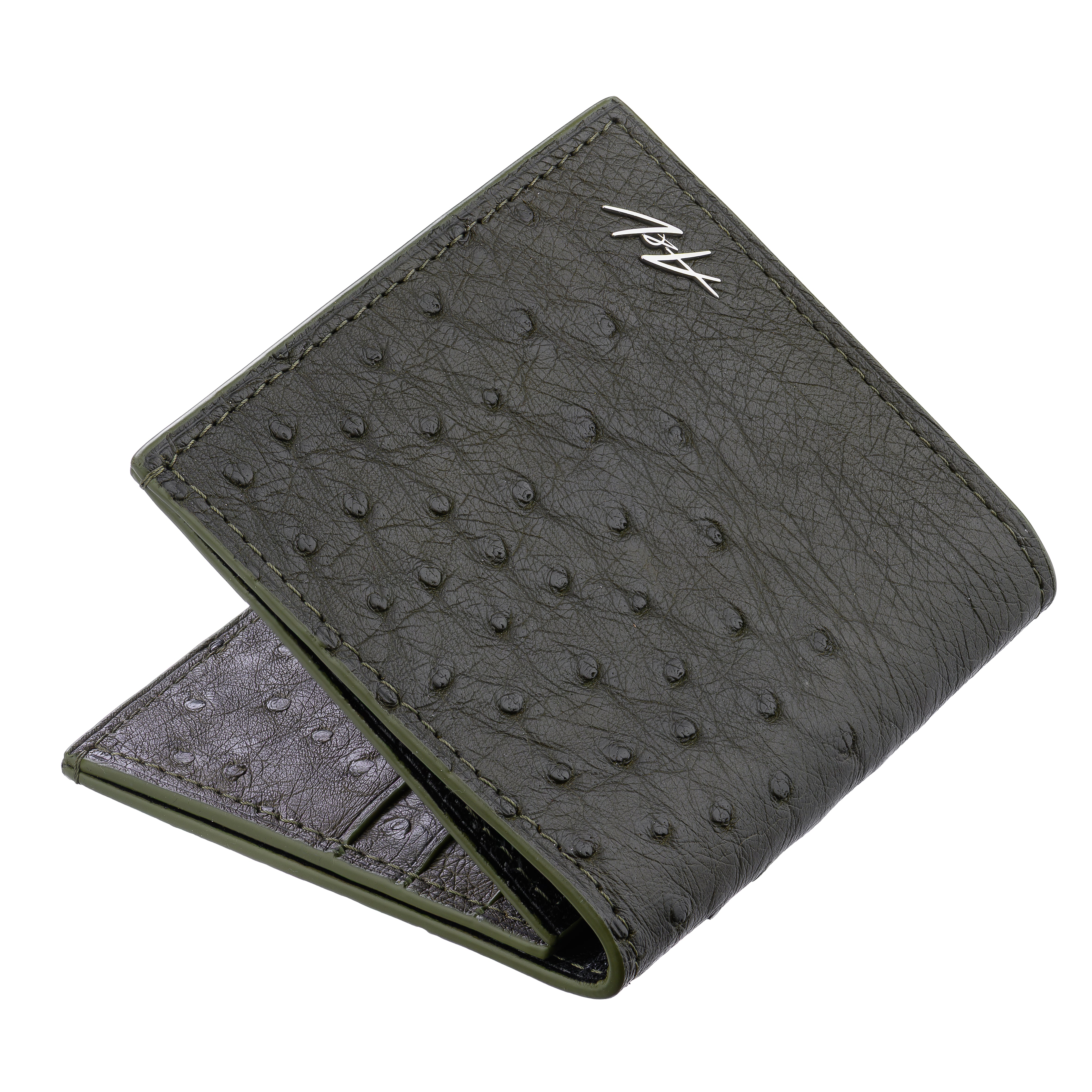 Slim Wallet in Ostrich