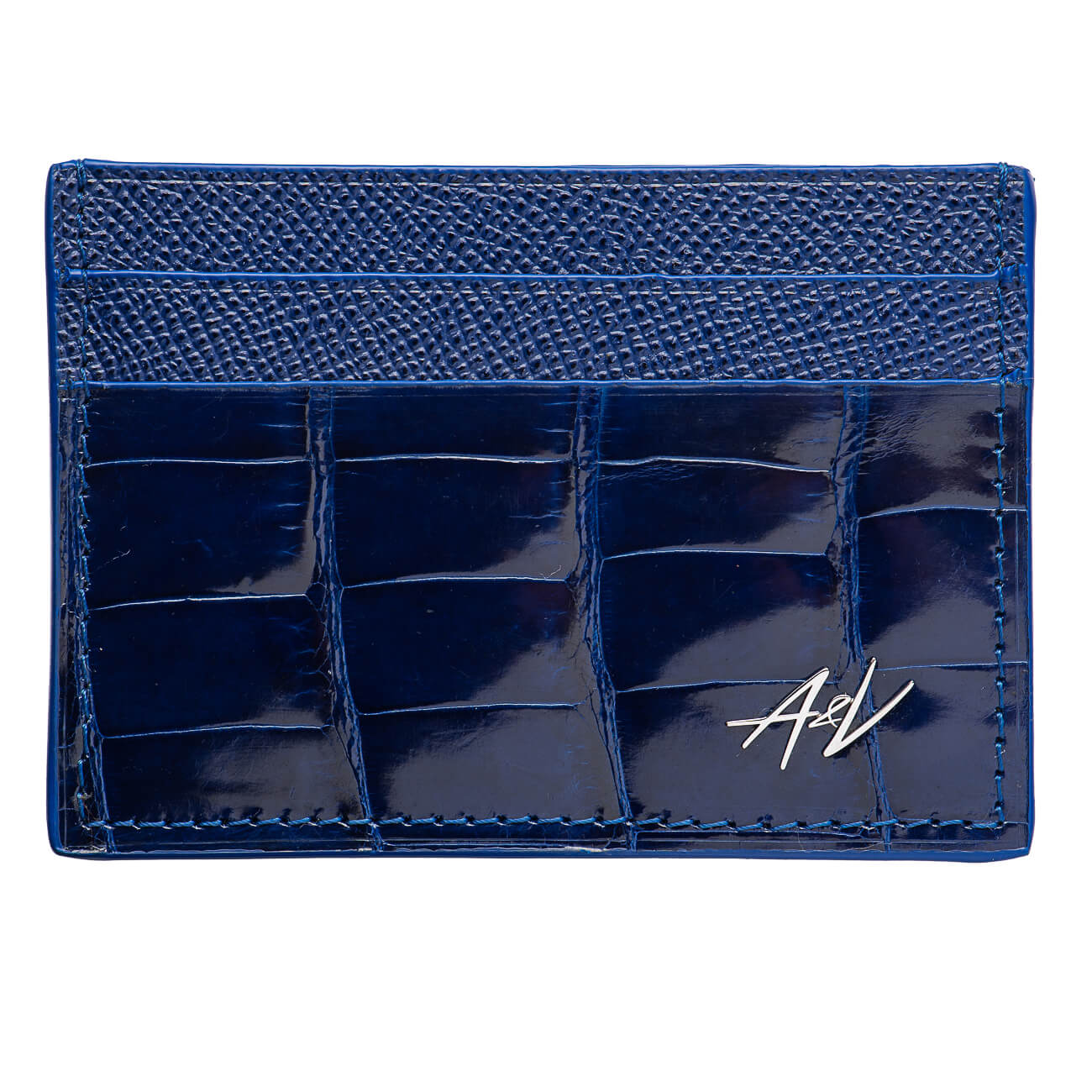 CARD HOLDER ALLIGATOR LACQUER ELECTRIC