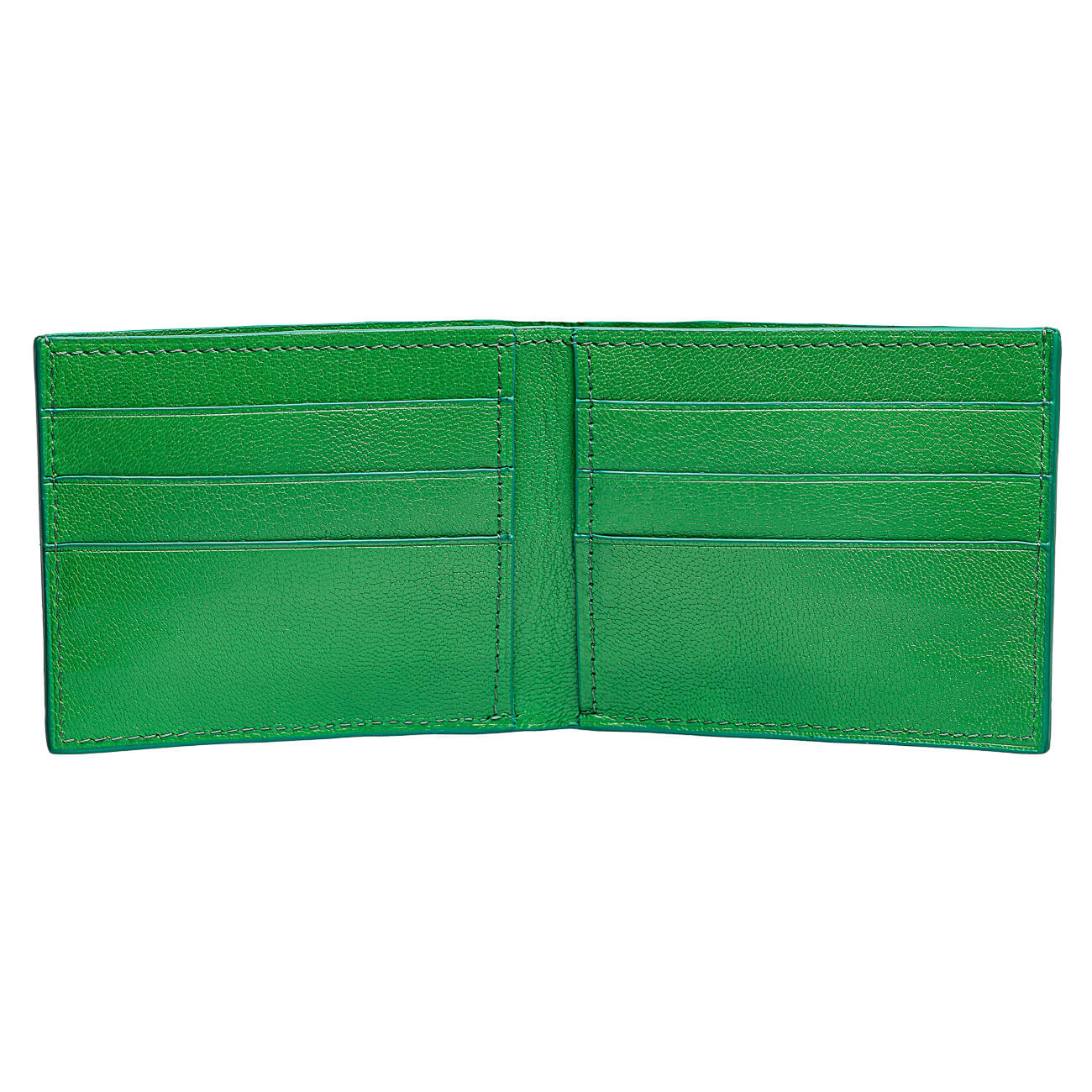 WALLET ALLIGATOR LACQUER GREEN