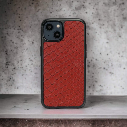 IPHONE 14 CASES PYTHON MOROCCAN RED