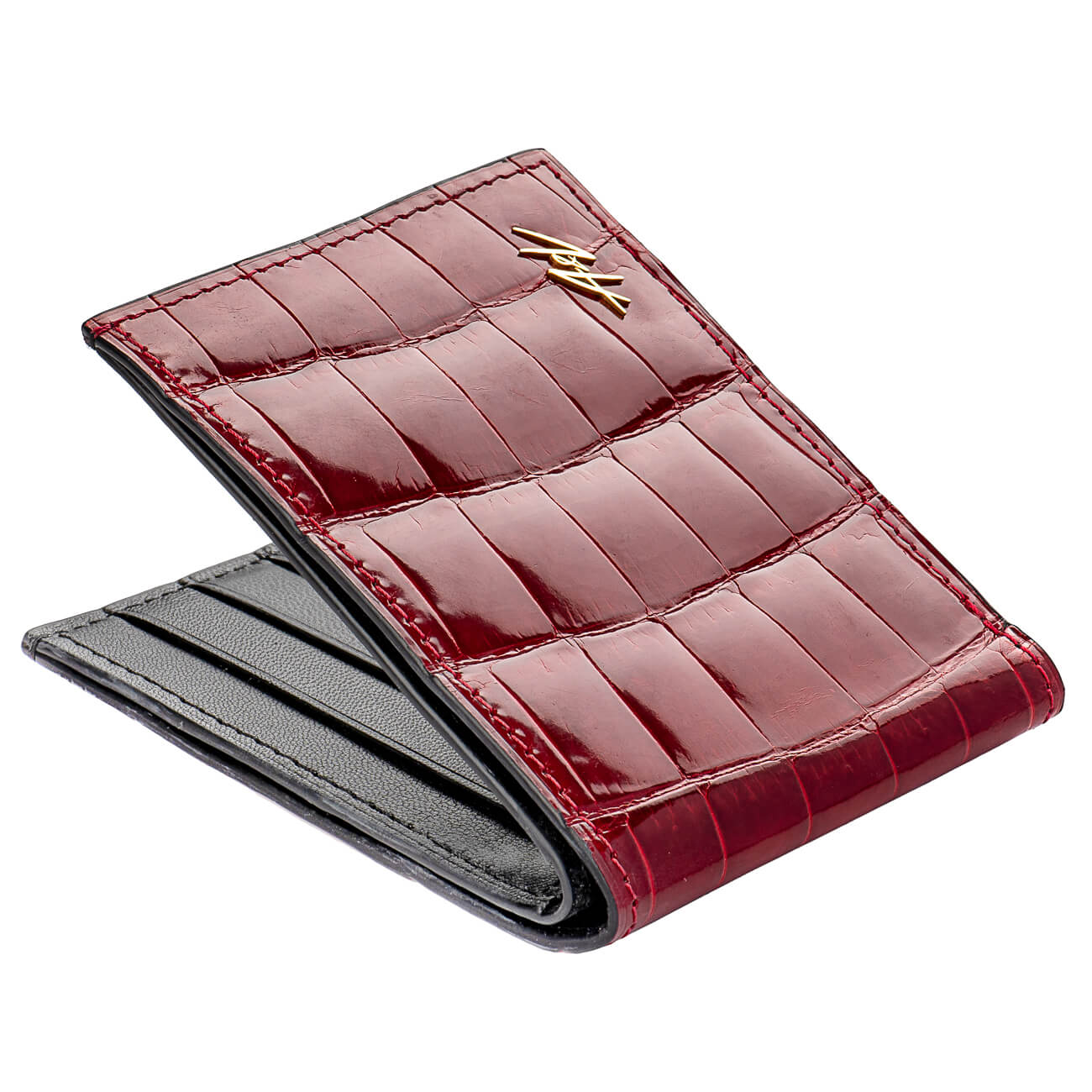 Bi-fold Wallet In Alligator