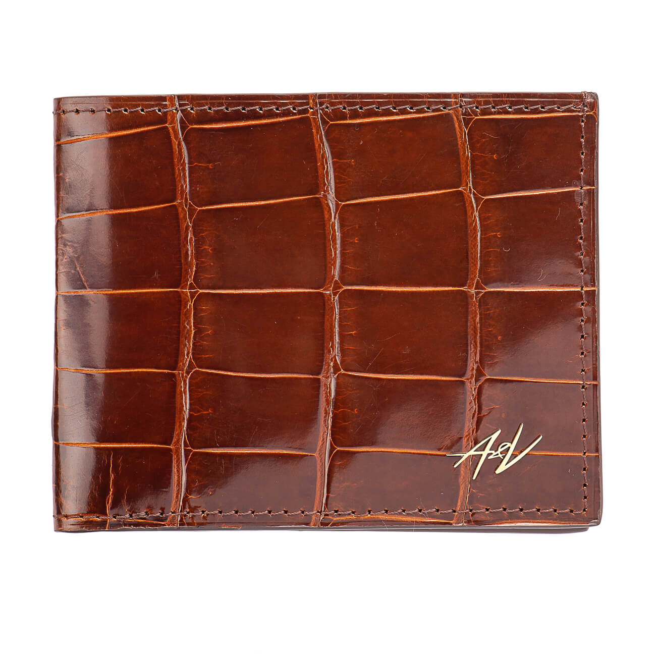 Bi-fold Wallet In Alligator