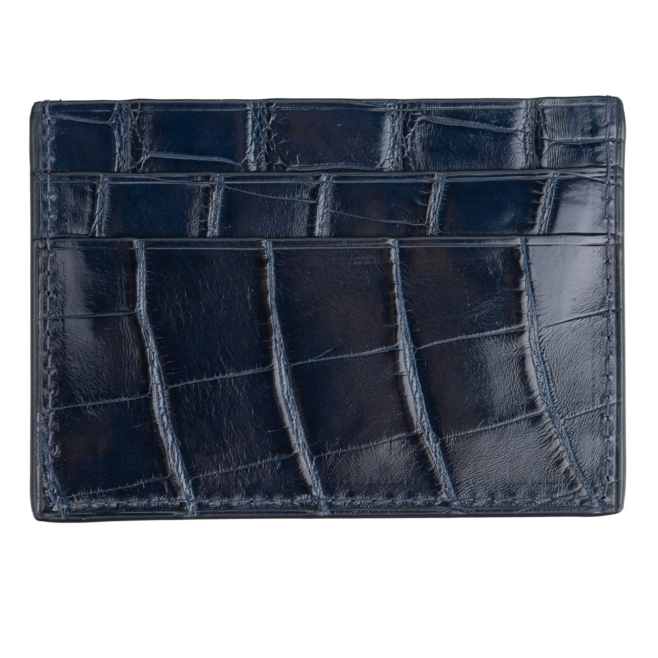 Card Holder - Alligator "BOLD BLUE"